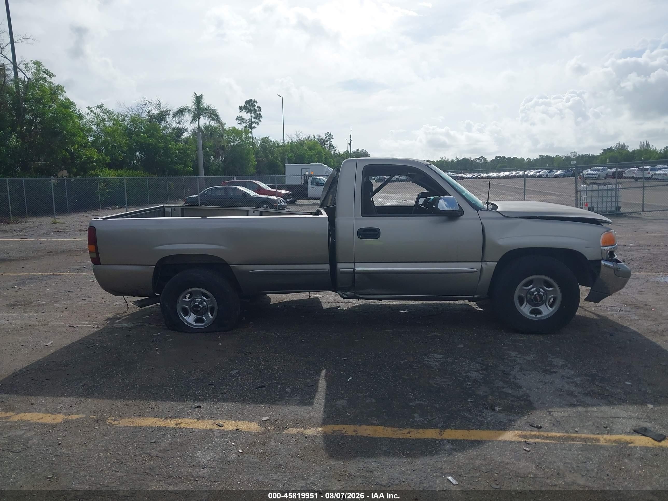 2002 Gmc Sierra 1500 Sle Tan vin: 1GTEC14T32Z293270