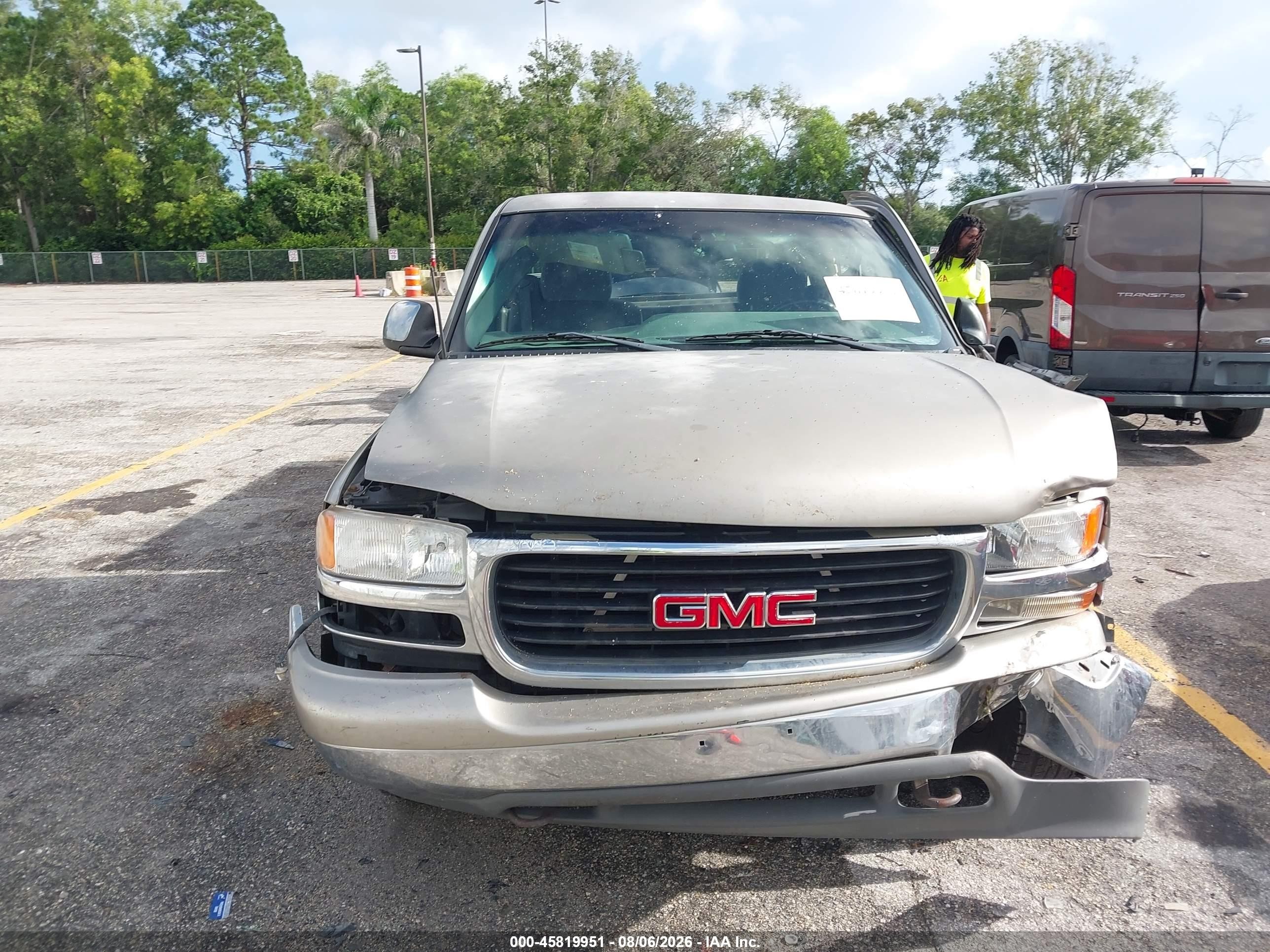 2002 Gmc Sierra 1500 Sle Tan vin: 1GTEC14T32Z293270