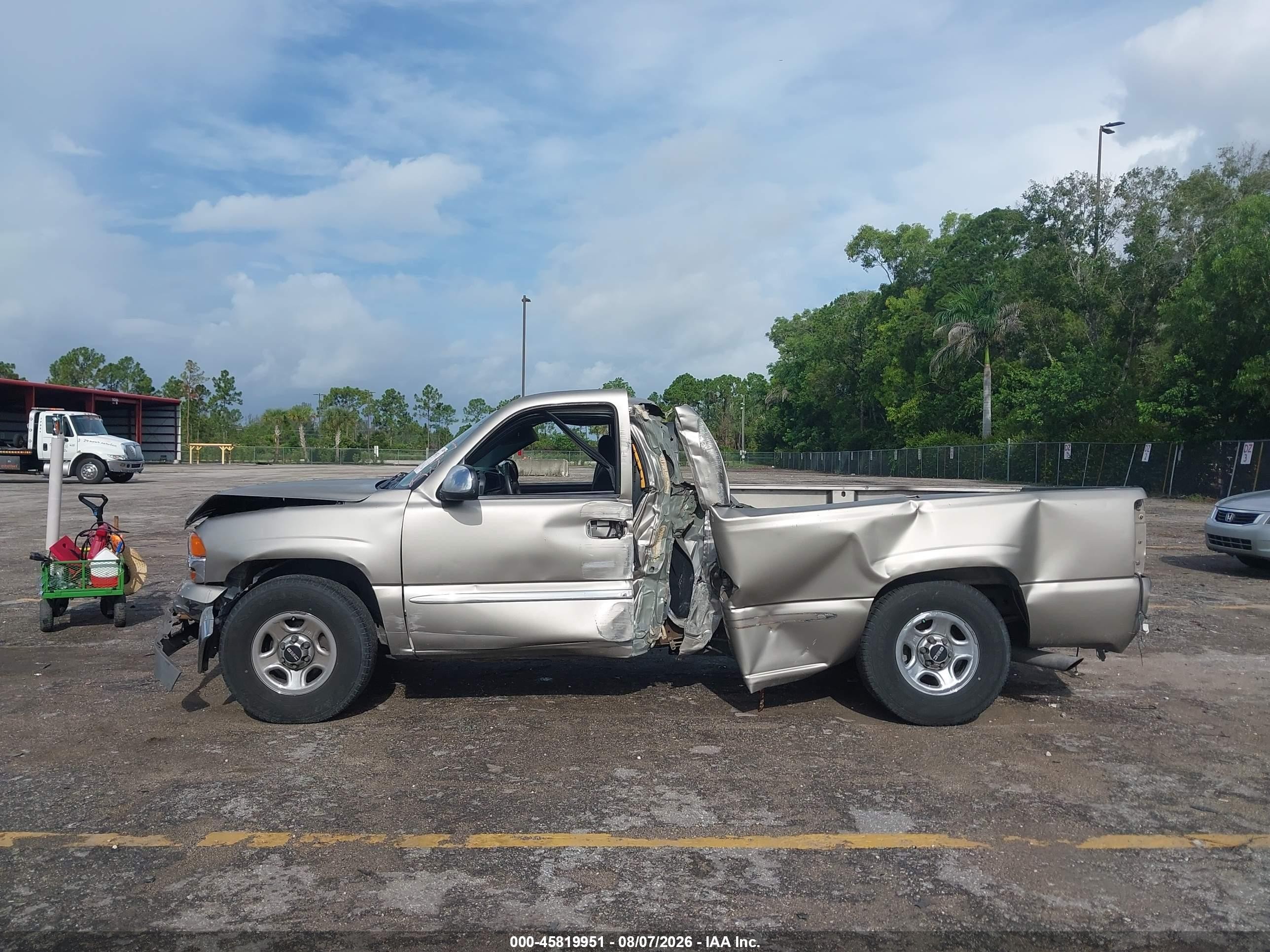 2002 Gmc Sierra 1500 Sle Tan vin: 1GTEC14T32Z293270