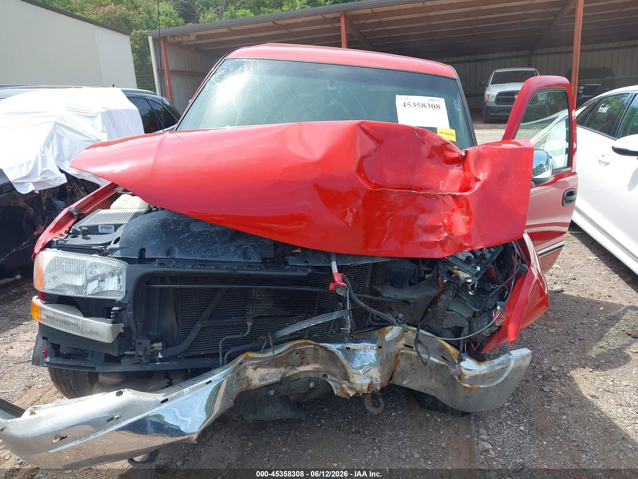 2002 Gmc Sierra 1500 Sle Red vin: 1GTEC14T52Z248752