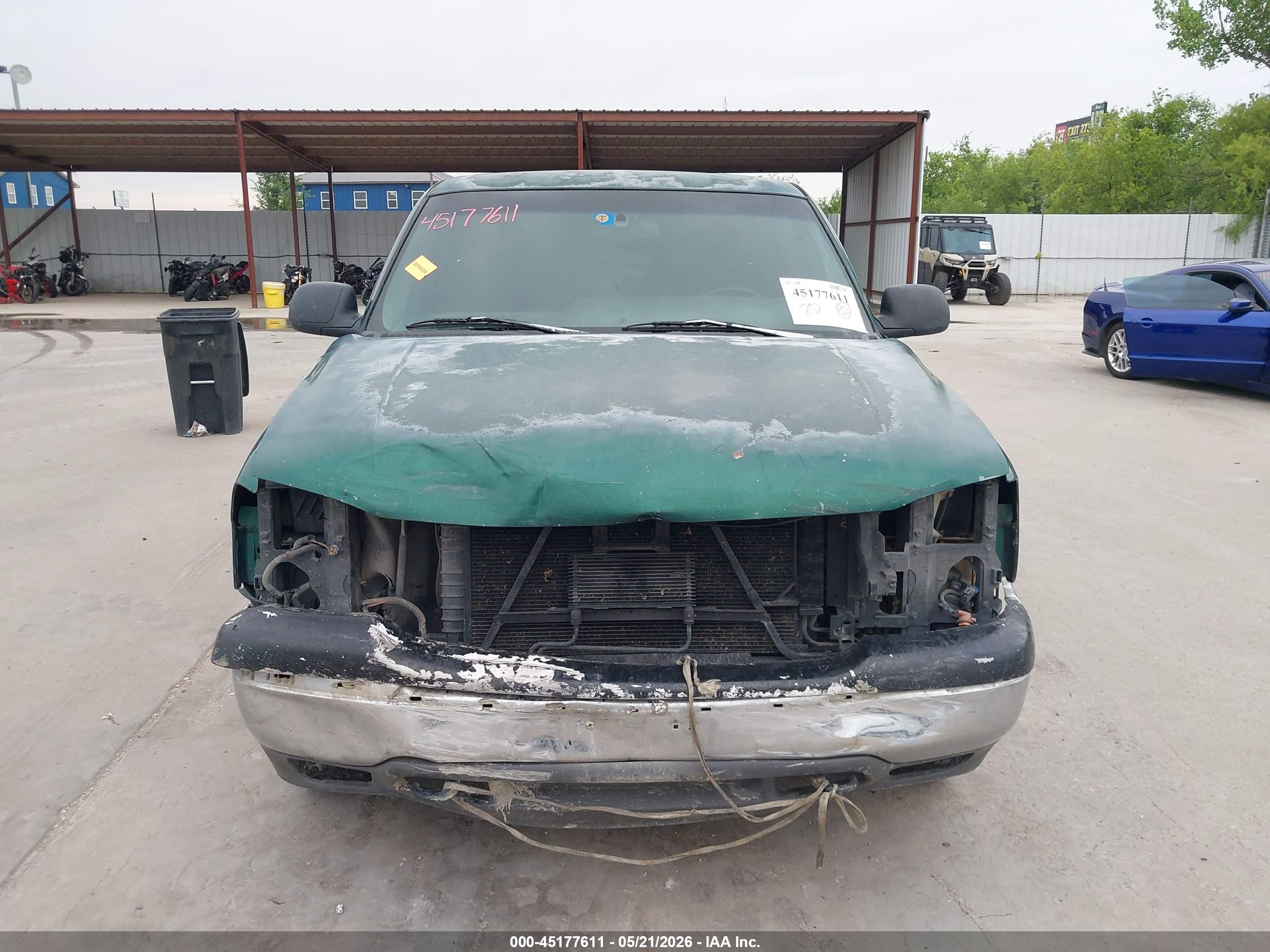 1999 Gmc Sierra 1500 Sle Green vin: 1GTEC14T7XE540417