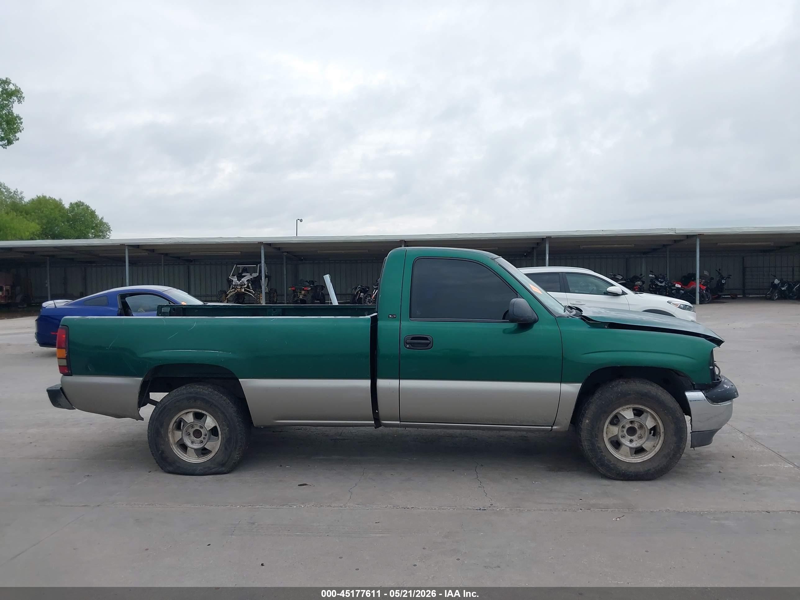 1999 Gmc Sierra 1500 Sle Green vin: 1GTEC14T7XE540417