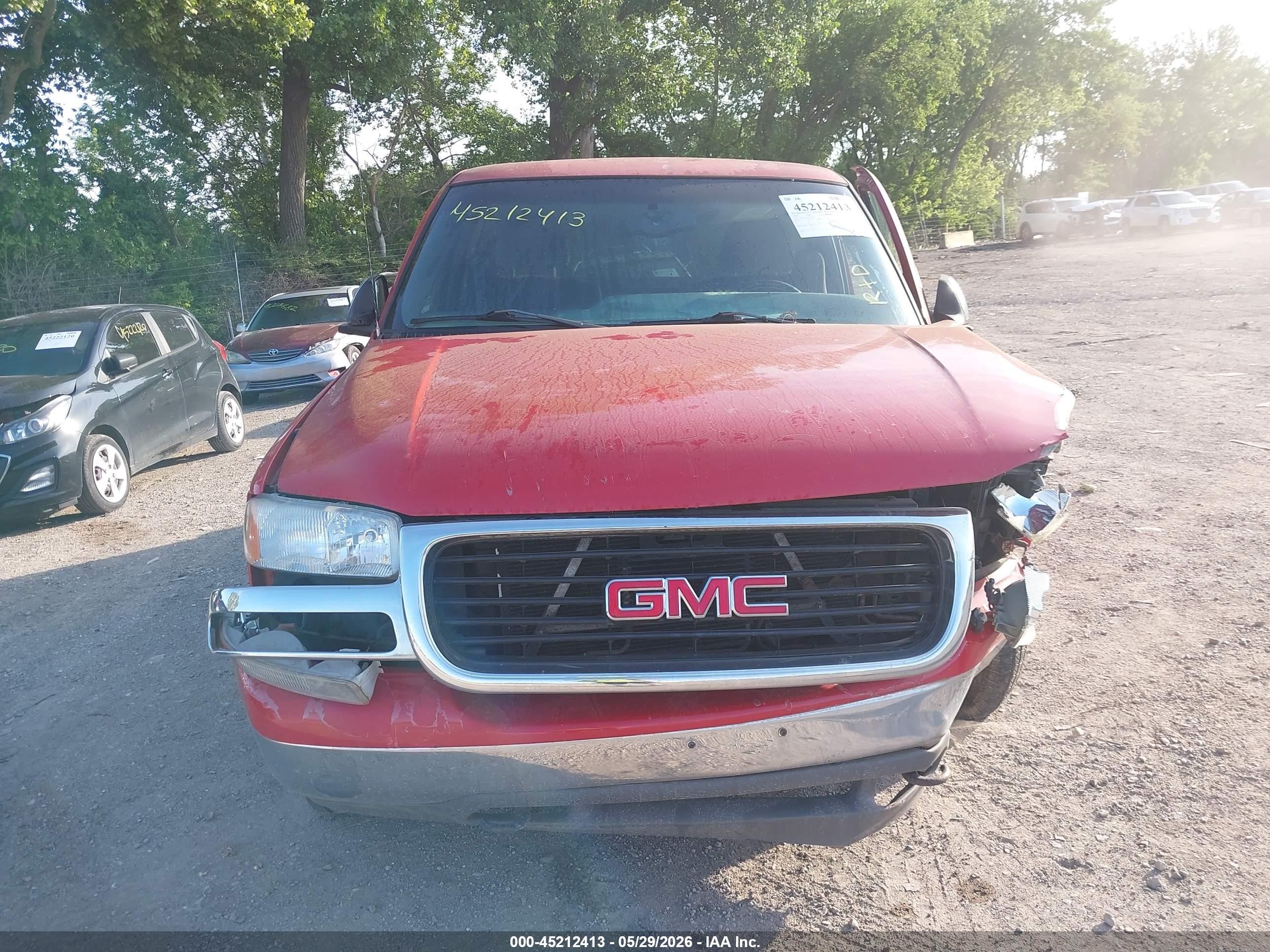 2002 Gmc Sierra 1500 Sle Red vin: 1GTEC14T92Z243375