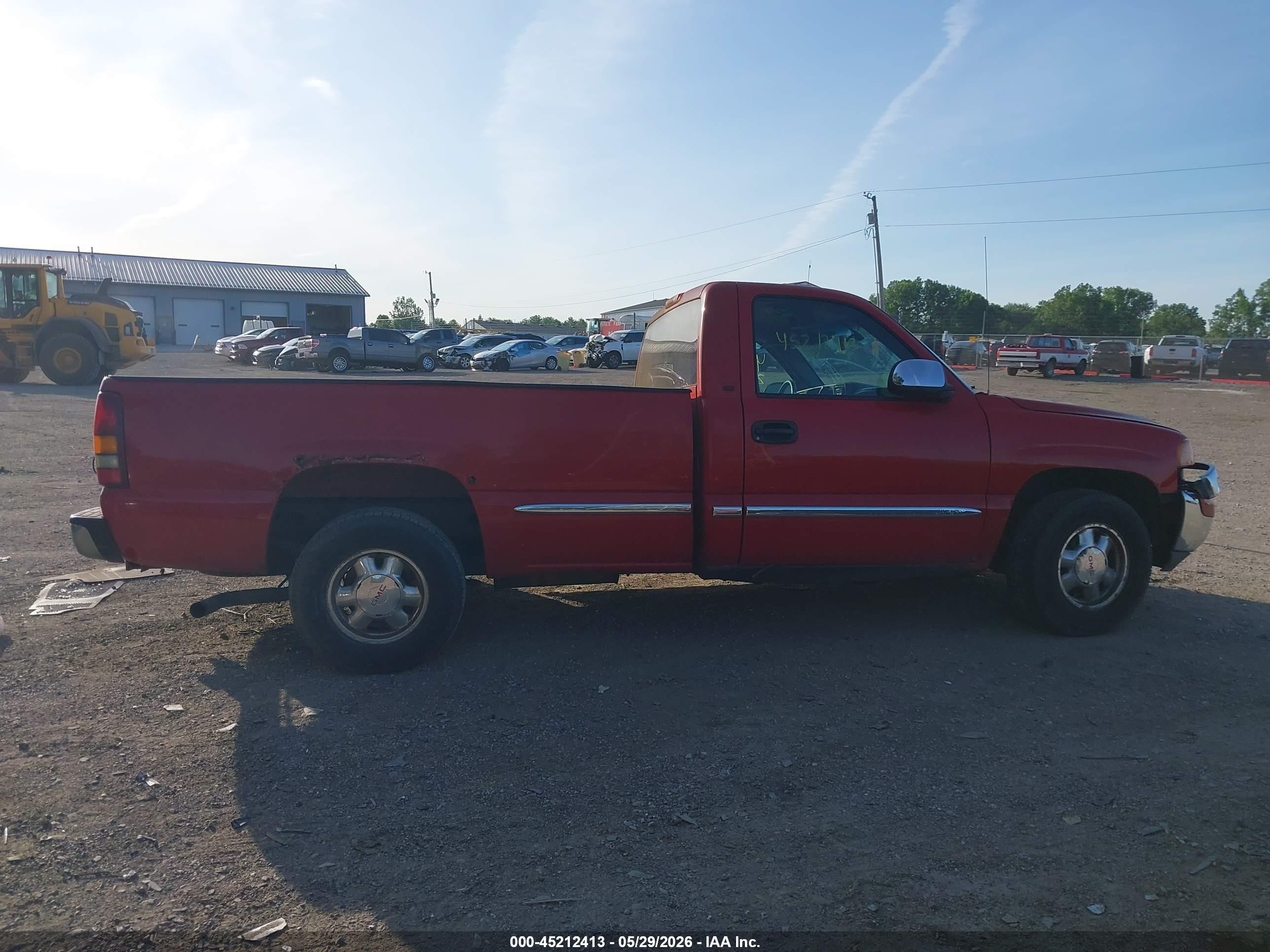 2002 Gmc Sierra 1500 Sle Red vin: 1GTEC14T92Z243375