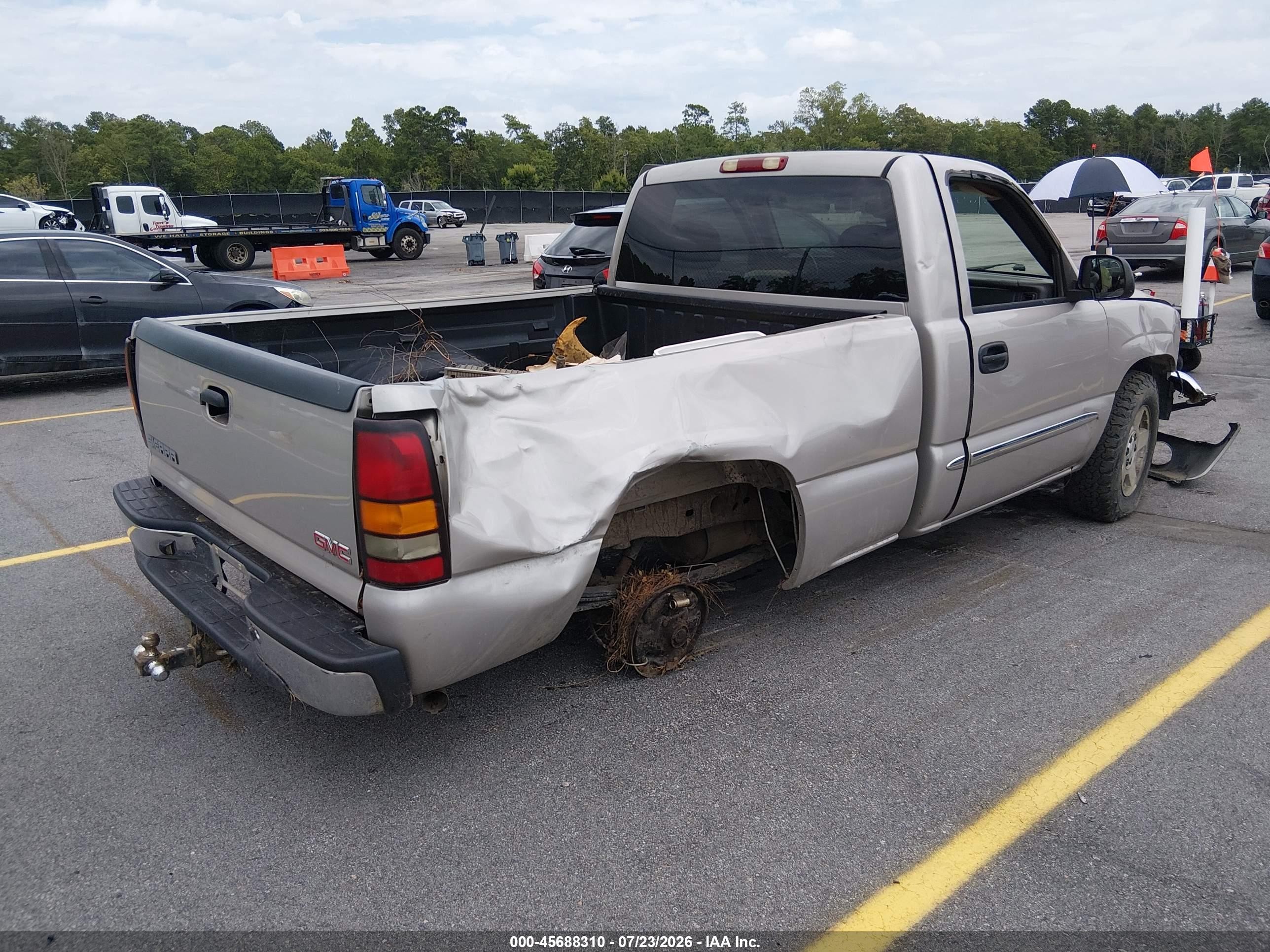 2005 Gmc Sierra 1500 Sle Beige vin: 1GTEC14TX5Z133360