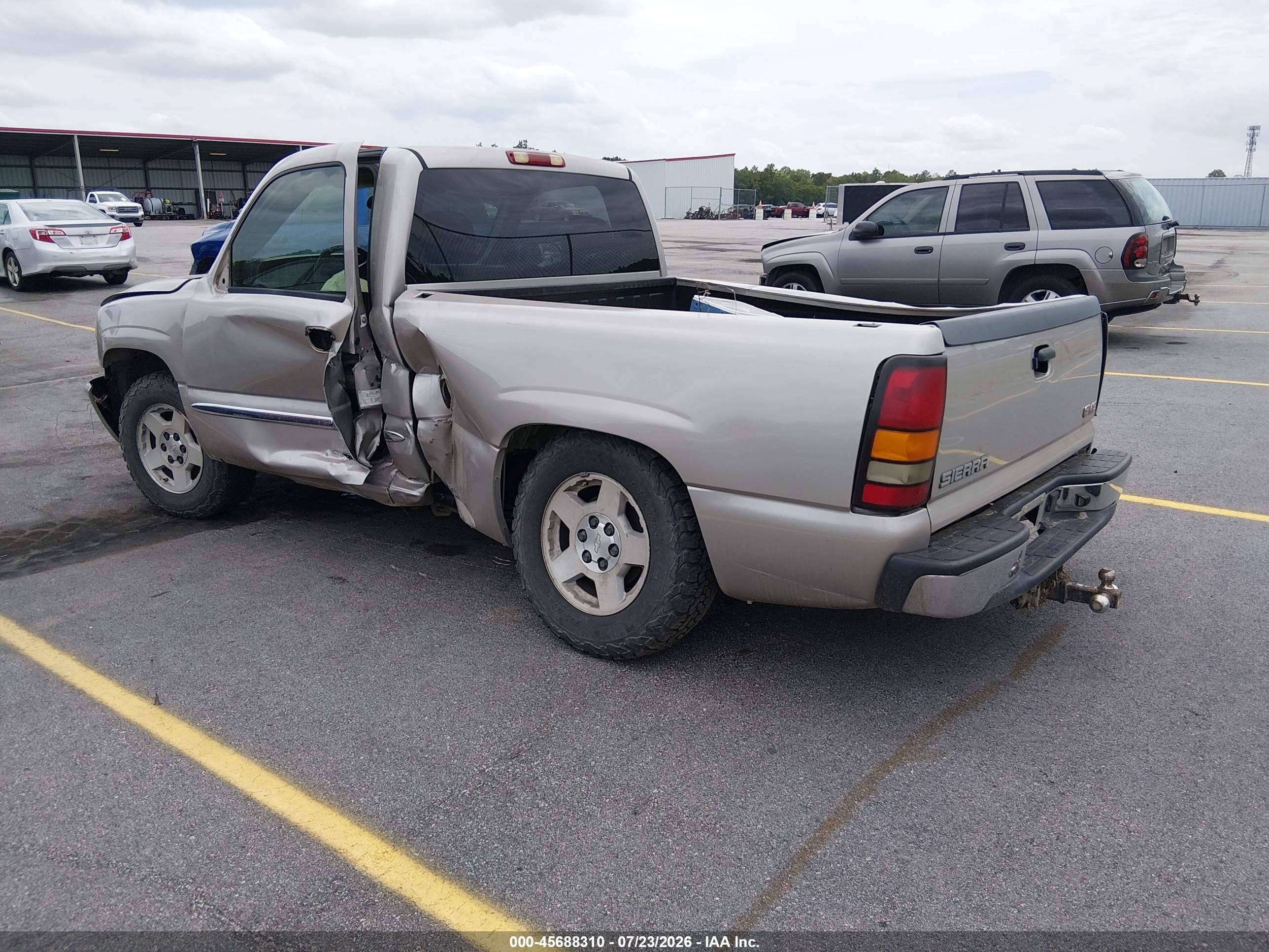 2005 Gmc Sierra 1500 Sle Beige vin: 1GTEC14TX5Z133360