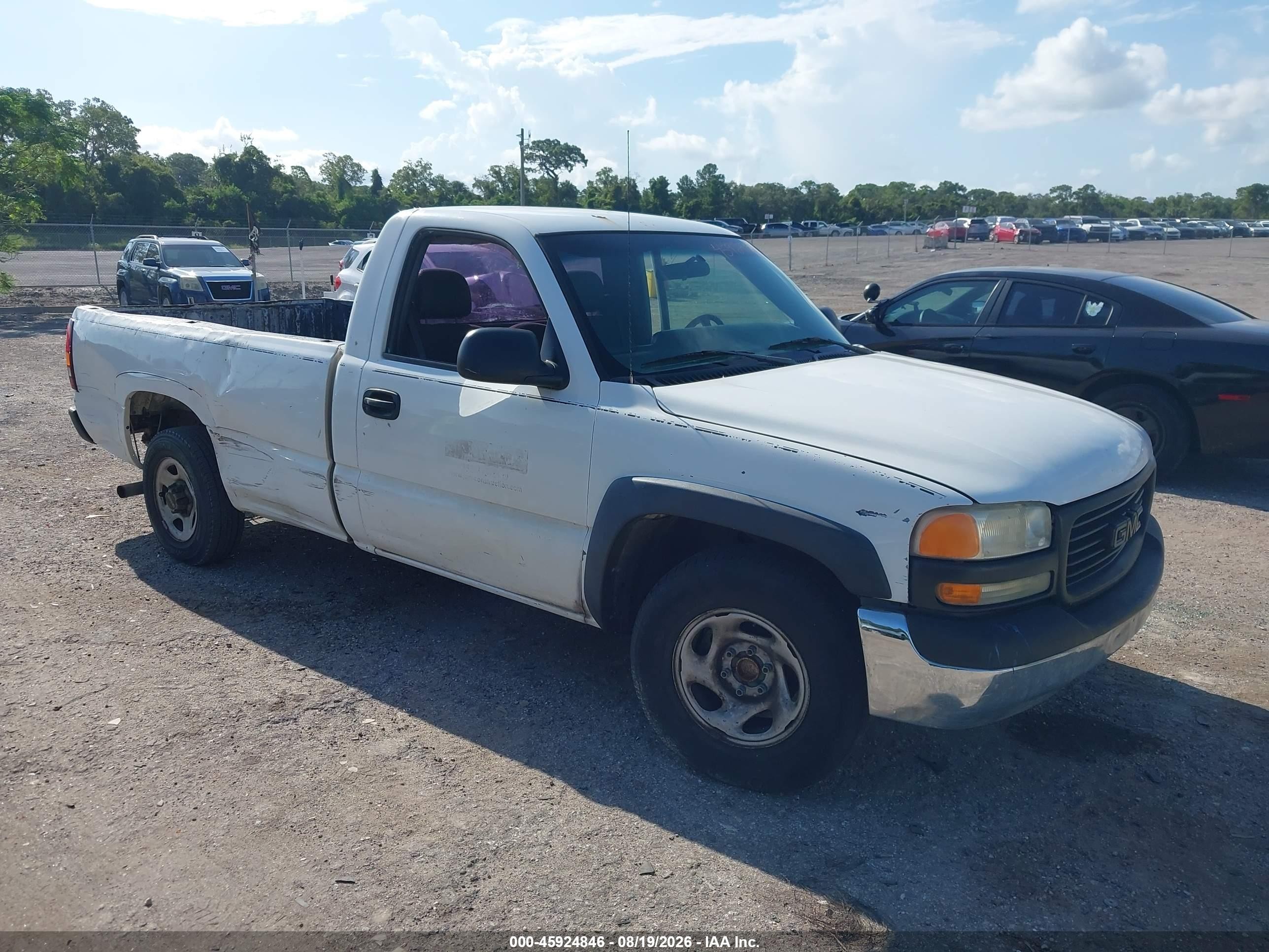 2002 Gmc Sierra 1500 Standard Белый vin: 1GTEC14V02Z900792