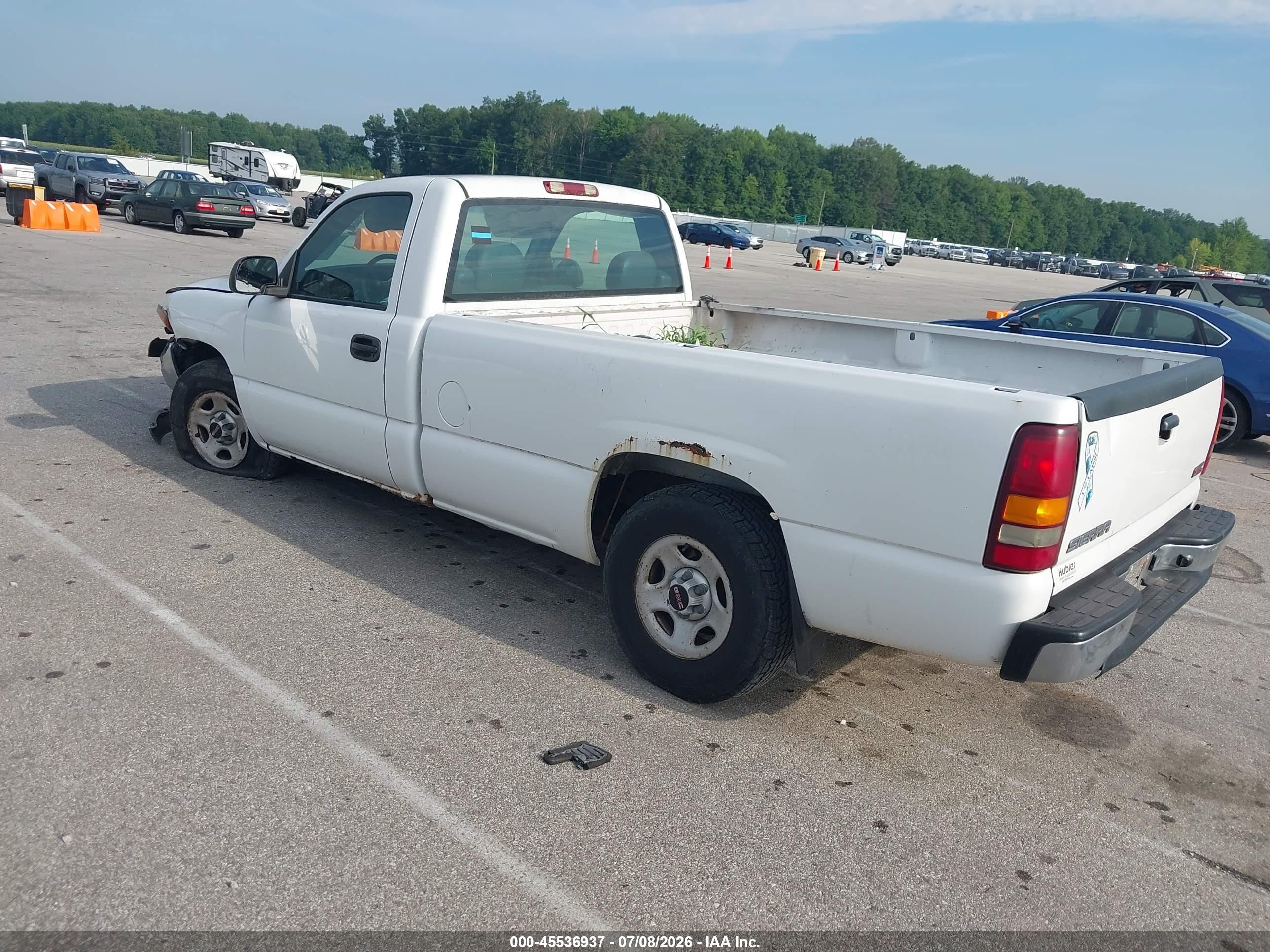 2002 Gmc Sierra 1500 Sierra Ht/sl/sle/standard Белый vin: 1GTEC14V12Z264951