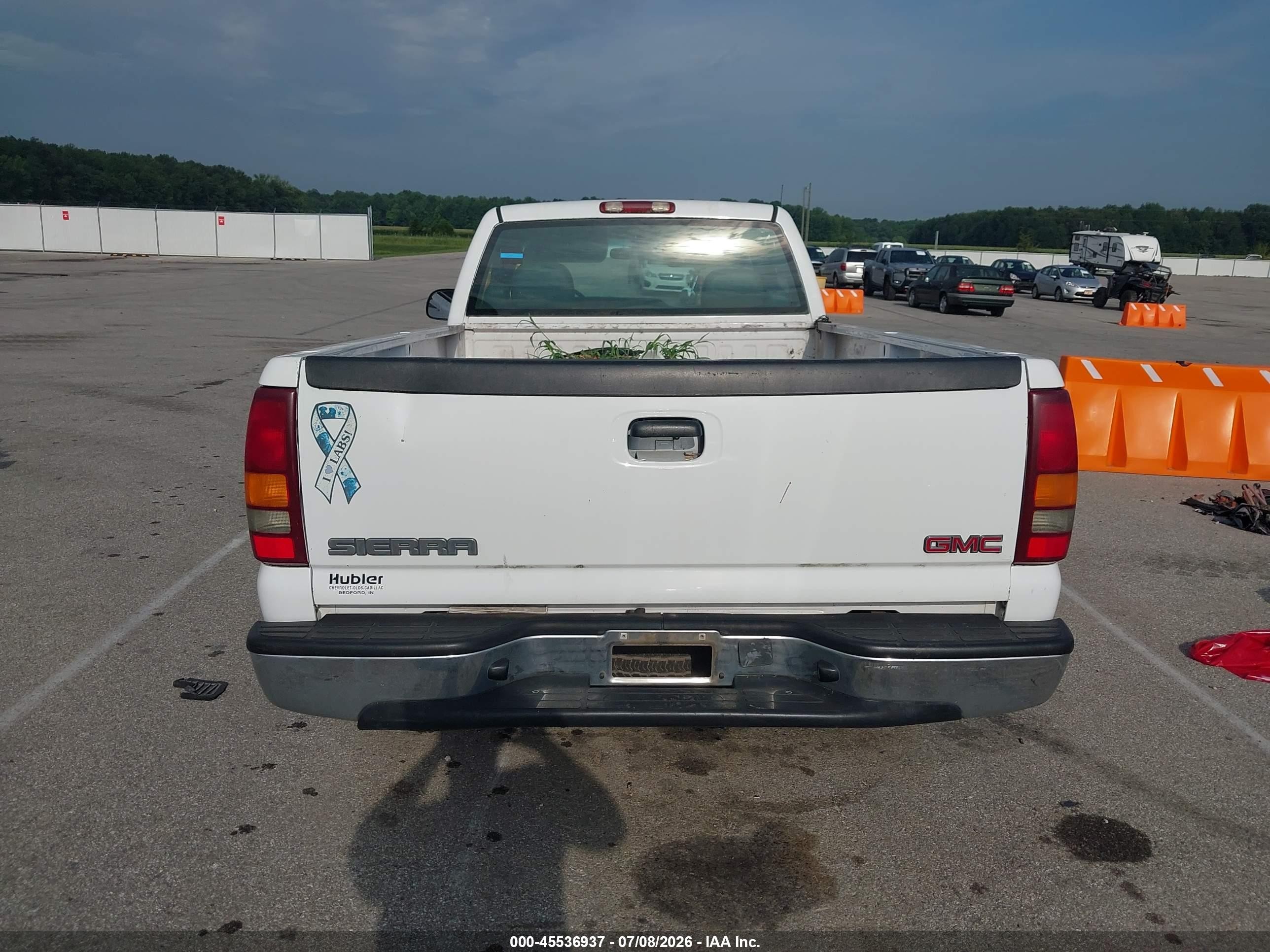 2002 Gmc Sierra 1500 Sierra Ht/sl/sle/standard Белый vin: 1GTEC14V12Z264951
