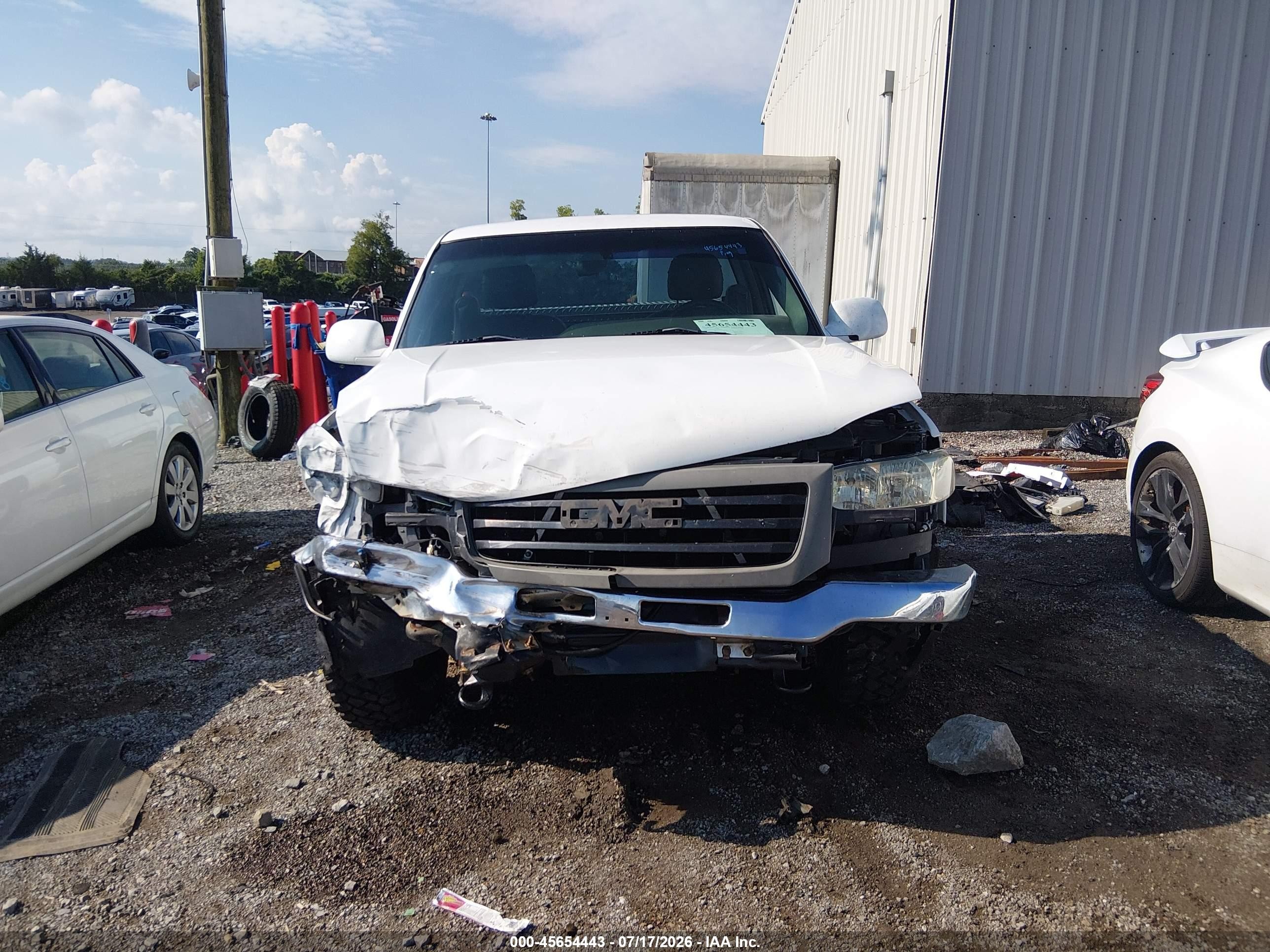 2003 Gmc Sierra 1500 Work Truck White vin: 1GTEC14V23Z900276