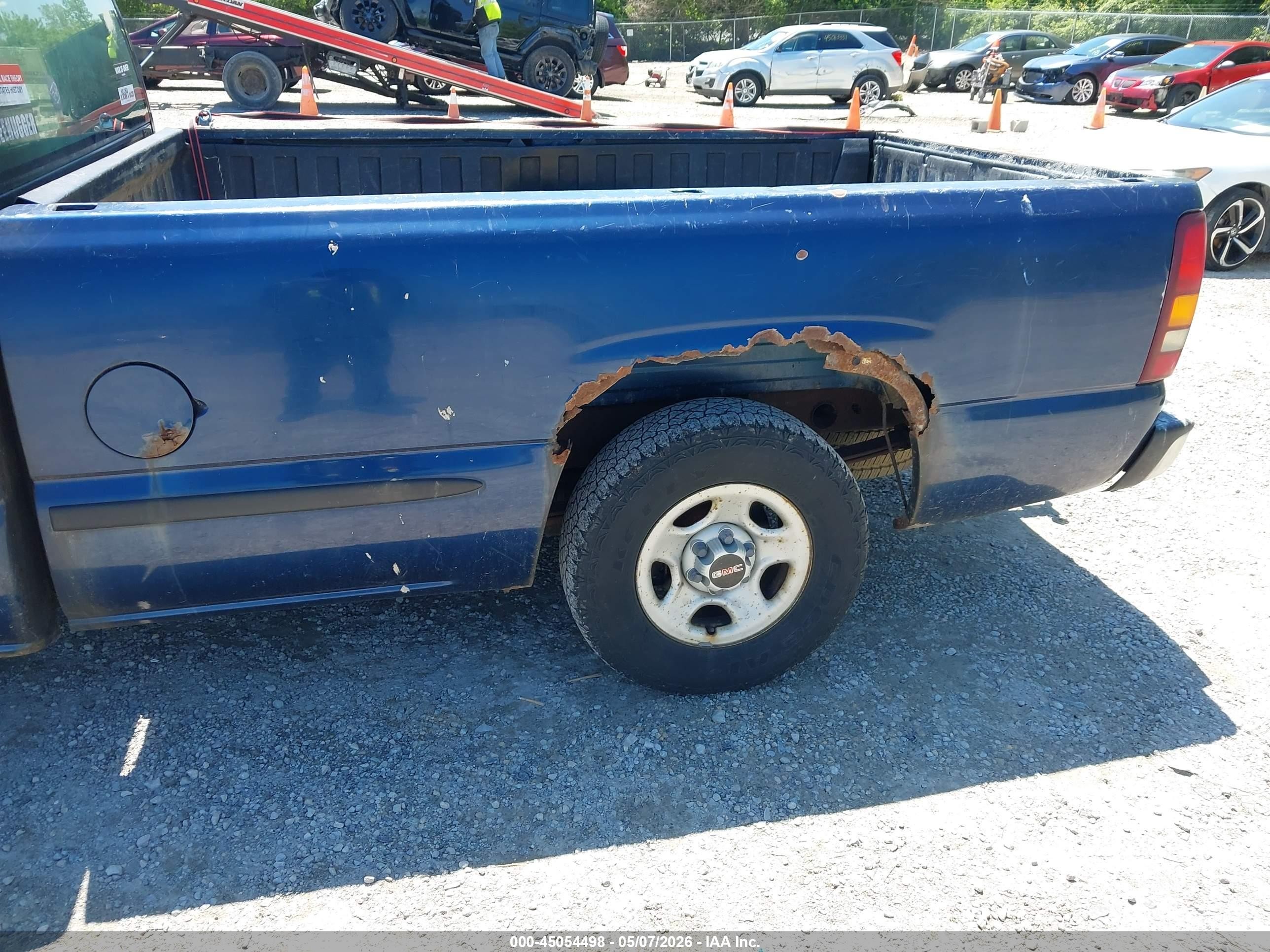 2002 Gmc Sierra 1500 Standard Синий vin: 1GTEC14V32Z212981