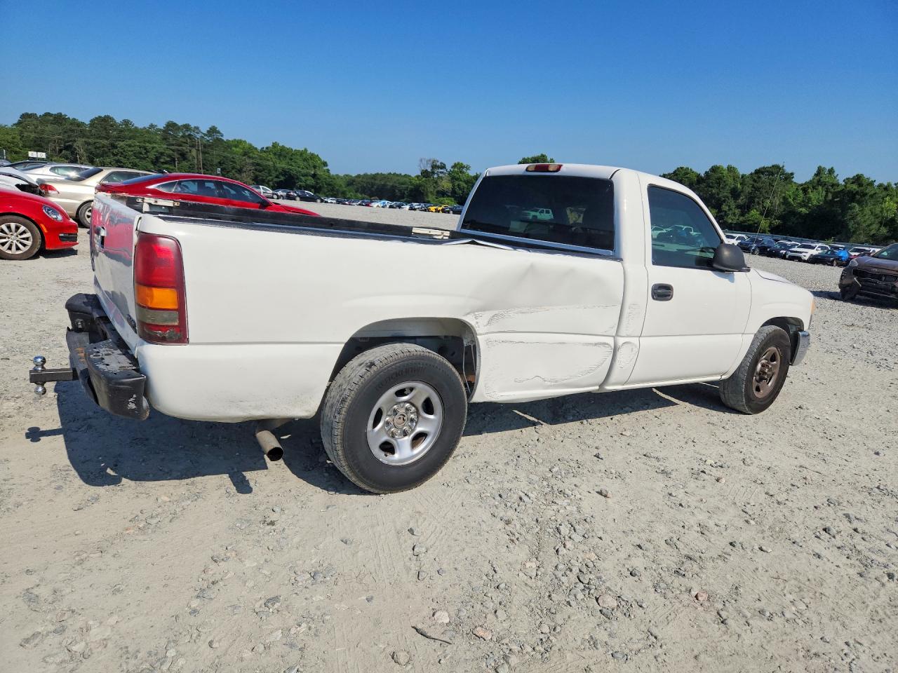 2002 Gmc New Sierra C1500 White vin: 1GTEC14V42Z900892