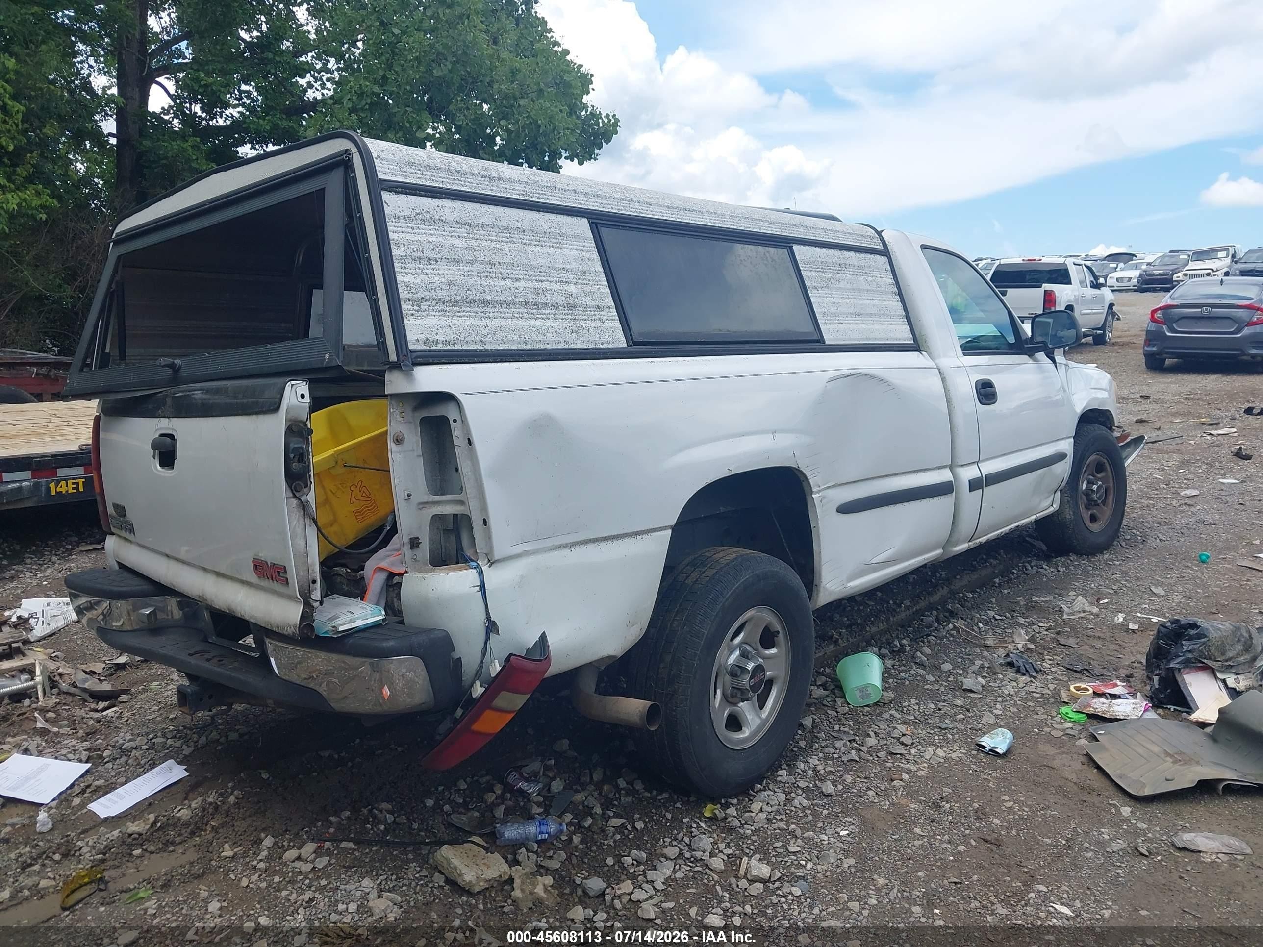 2002 Gmc Sierra 1500 Белый vin: 1GTEC14V62Z265447