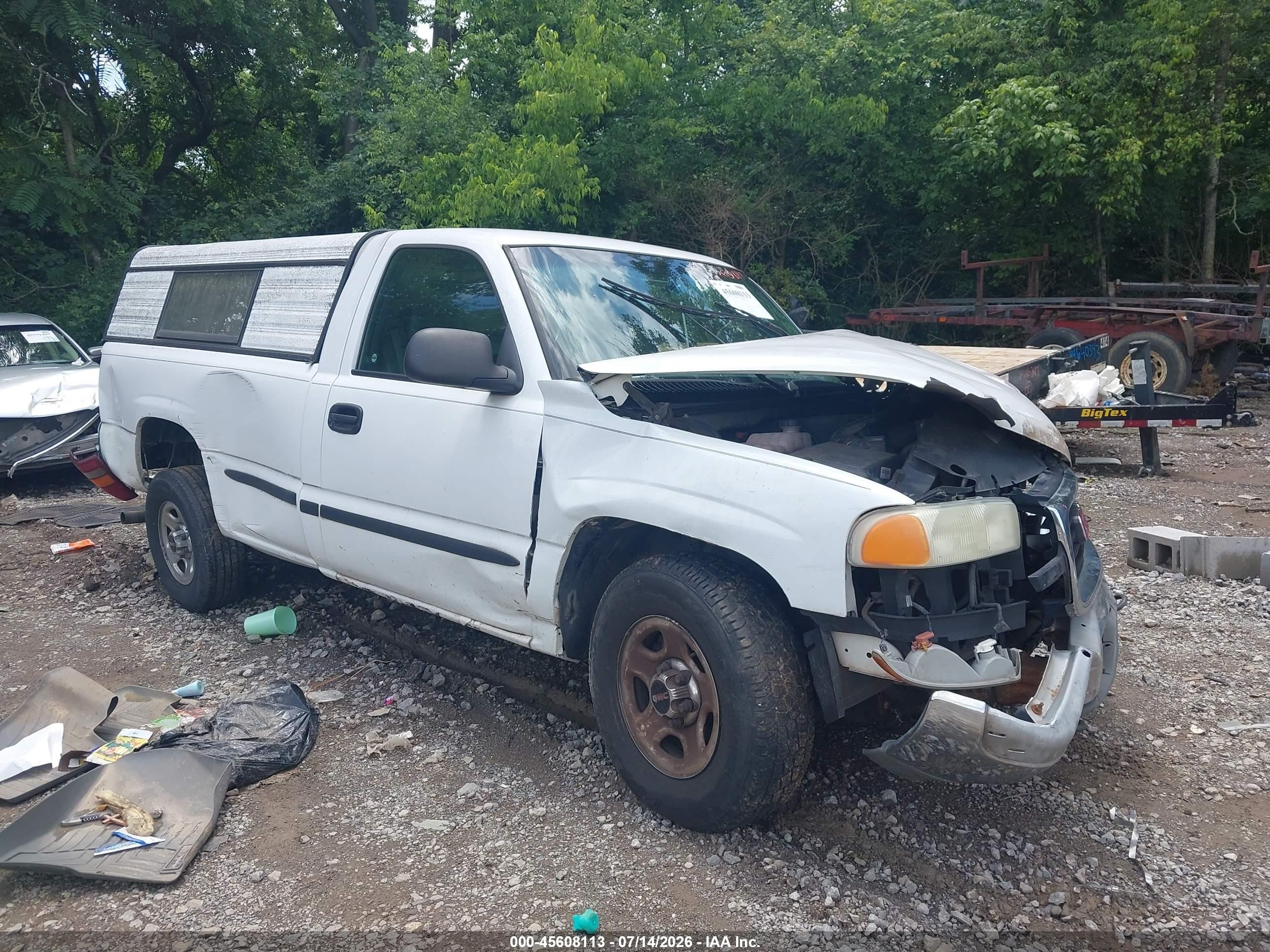 2002 Gmc Sierra 1500 Белый vin: 1GTEC14V62Z265447