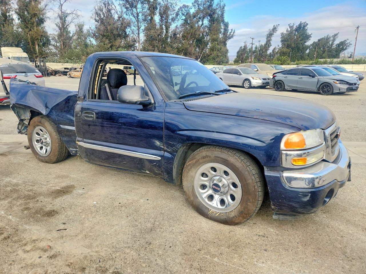 2005 Gmc New Sierra C1500 Blue vin: 1GTEC14V75Z291107