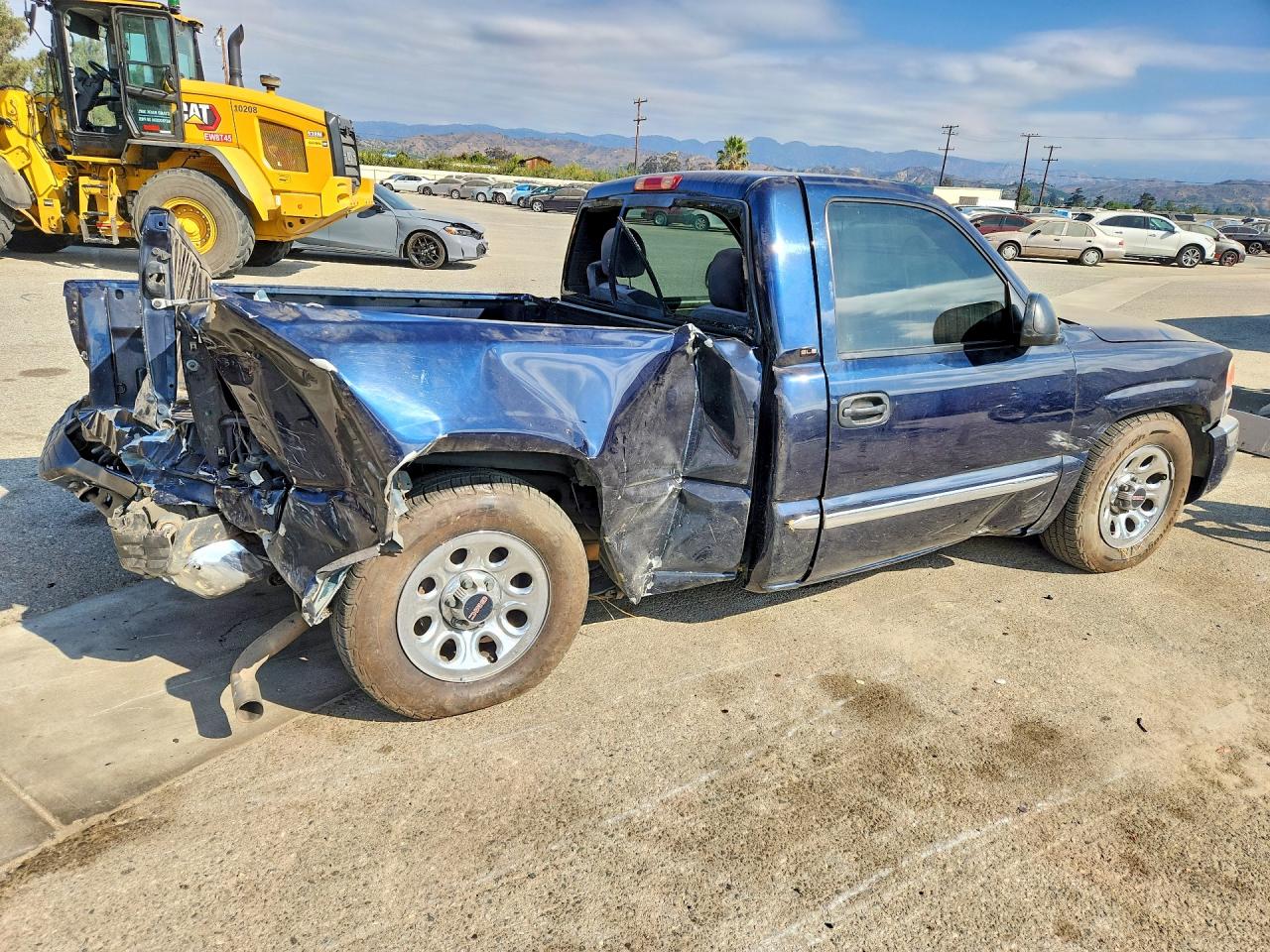 2005 Gmc New Sierra C1500 Blue vin: 1GTEC14V75Z291107
