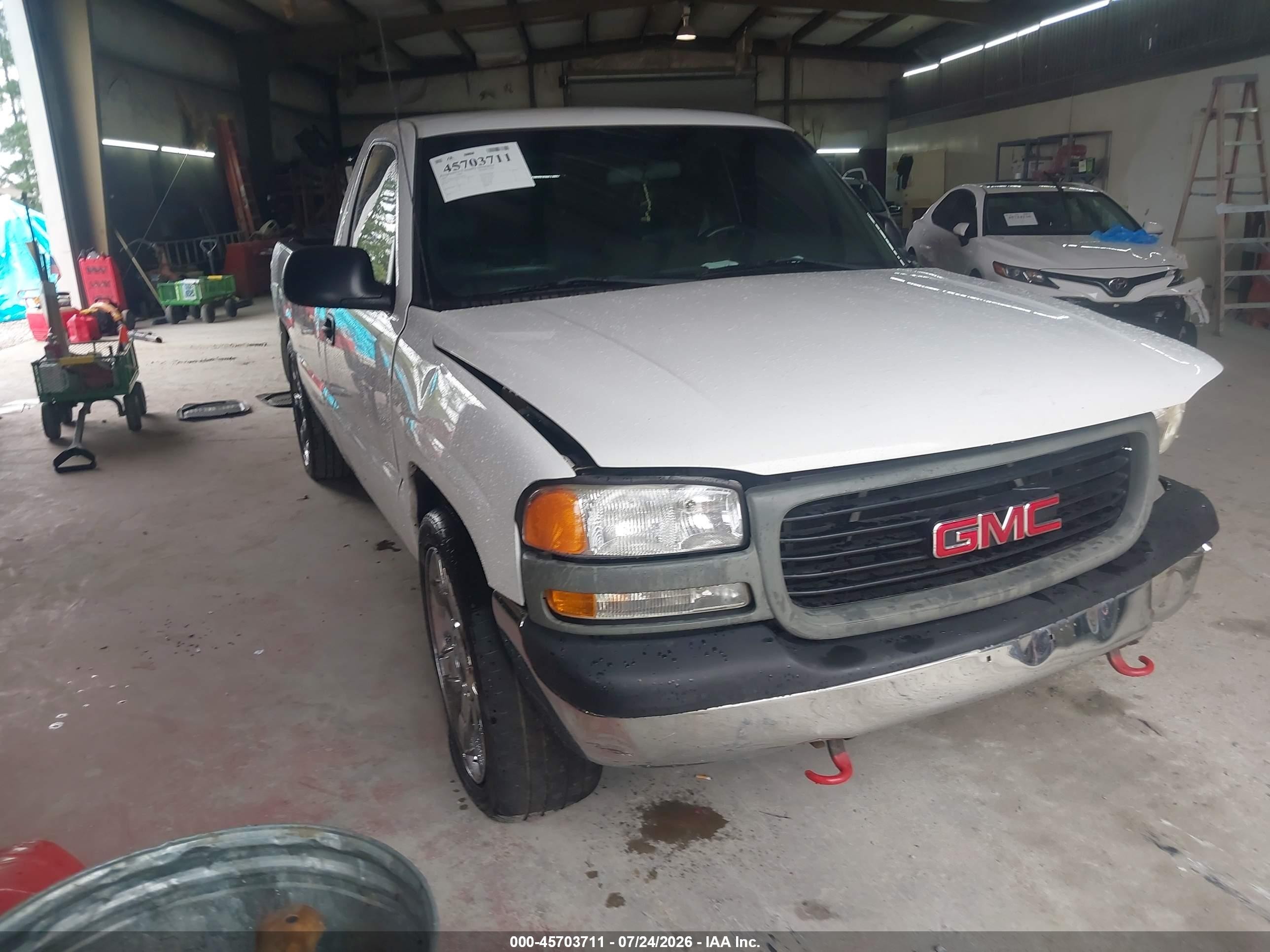 2001 Gmc Sierra 1500 Sl Белый vin: 1GTEC14V81E108394