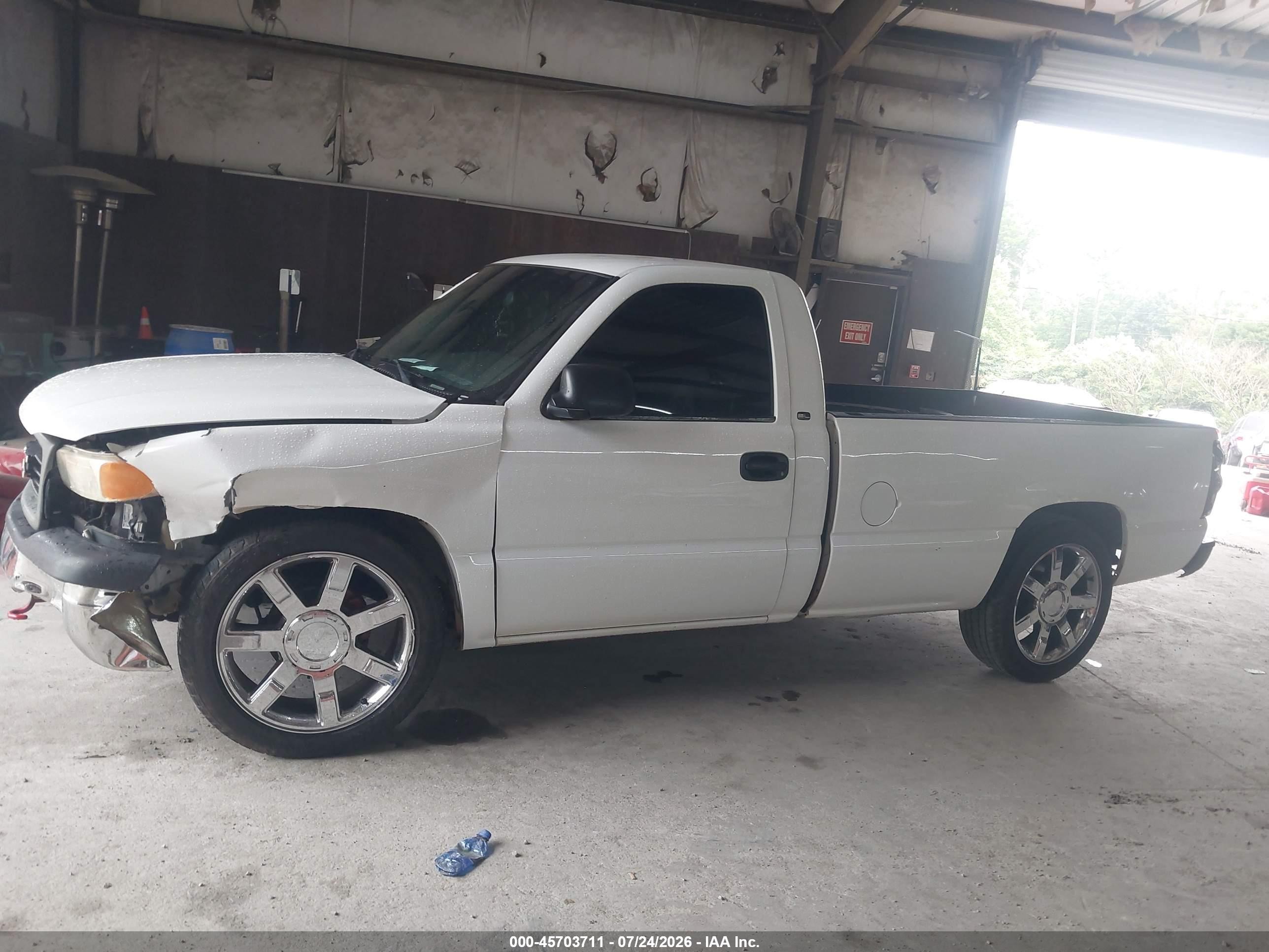 2001 Gmc Sierra 1500 Sl Белый vin: 1GTEC14V81E108394