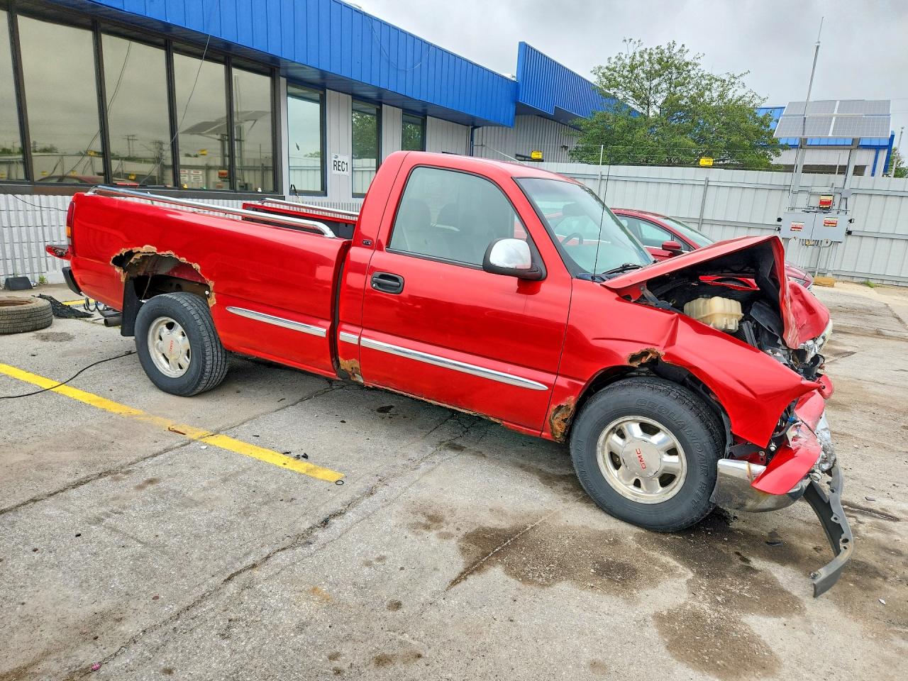2002 Gmc New Sierra C1500 Red vin: 1GTEC14V82Z316656