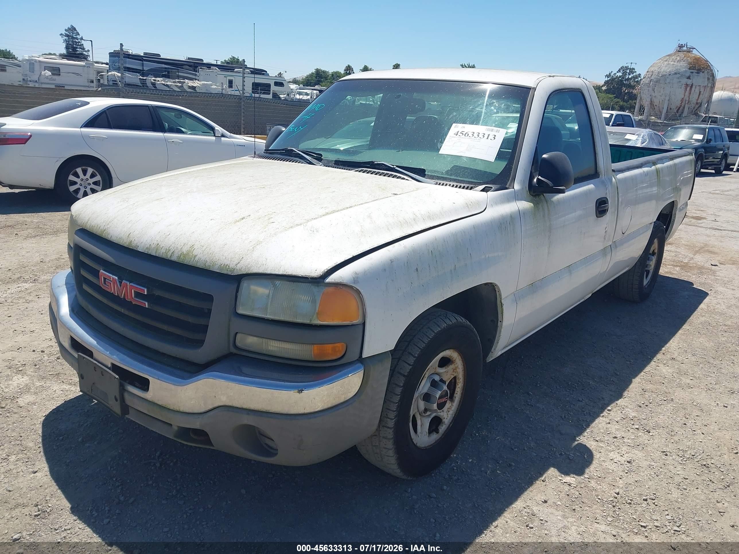 2004 Gmc Sierra 1500 Work Truck White vin: 1GTEC14V84Z900042