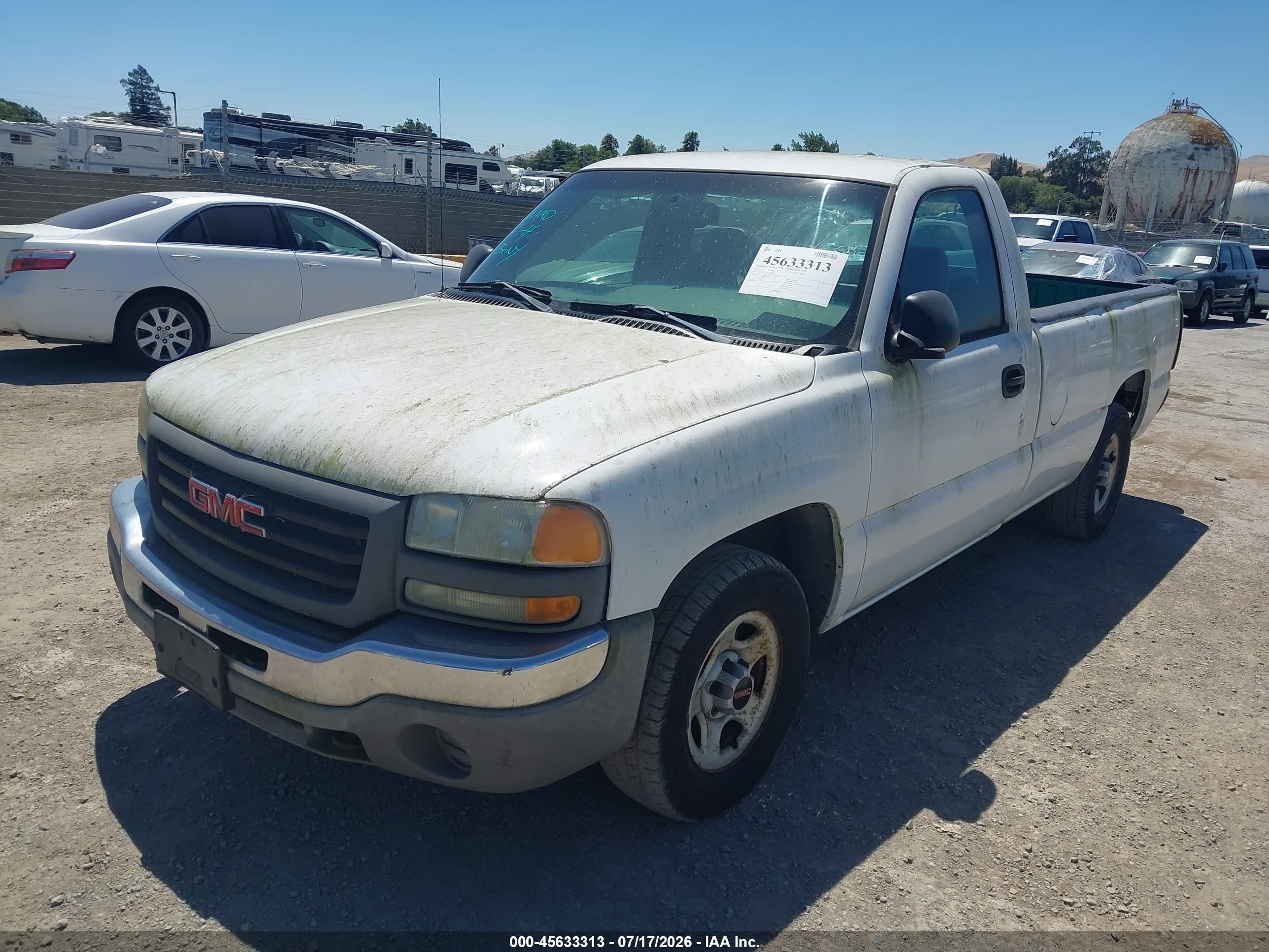 2004 Gmc Sierra 1500 Work Truck White vin: 1GTEC14V84Z900042