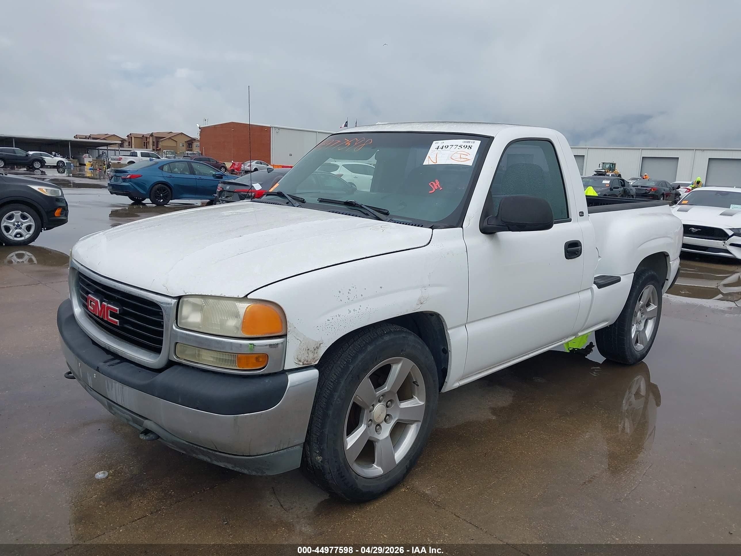2002 Gmc Sierra 1500 Sl White vin: 1GTEC14V92Z122363