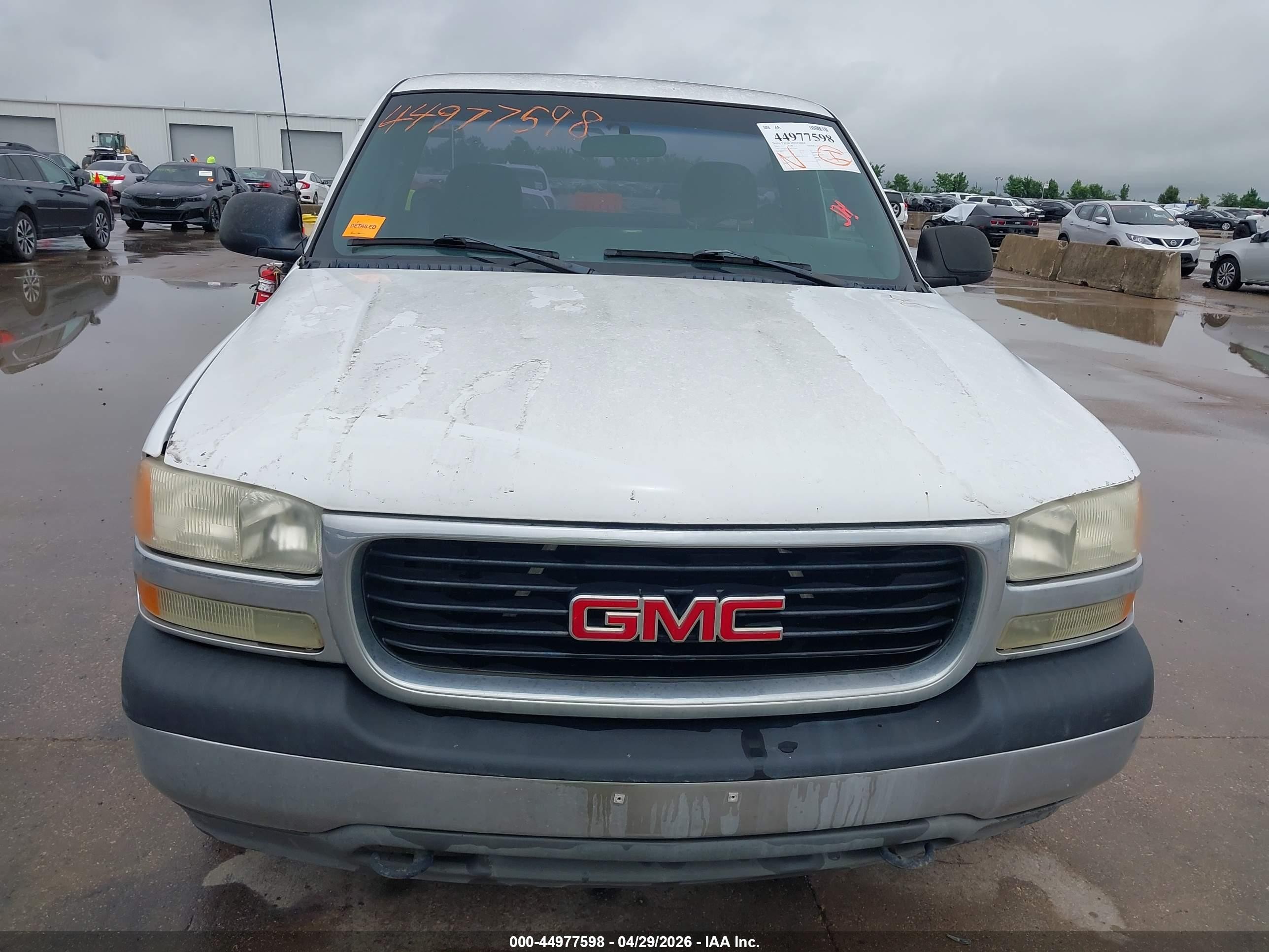 2002 Gmc Sierra 1500 Sl White vin: 1GTEC14V92Z122363