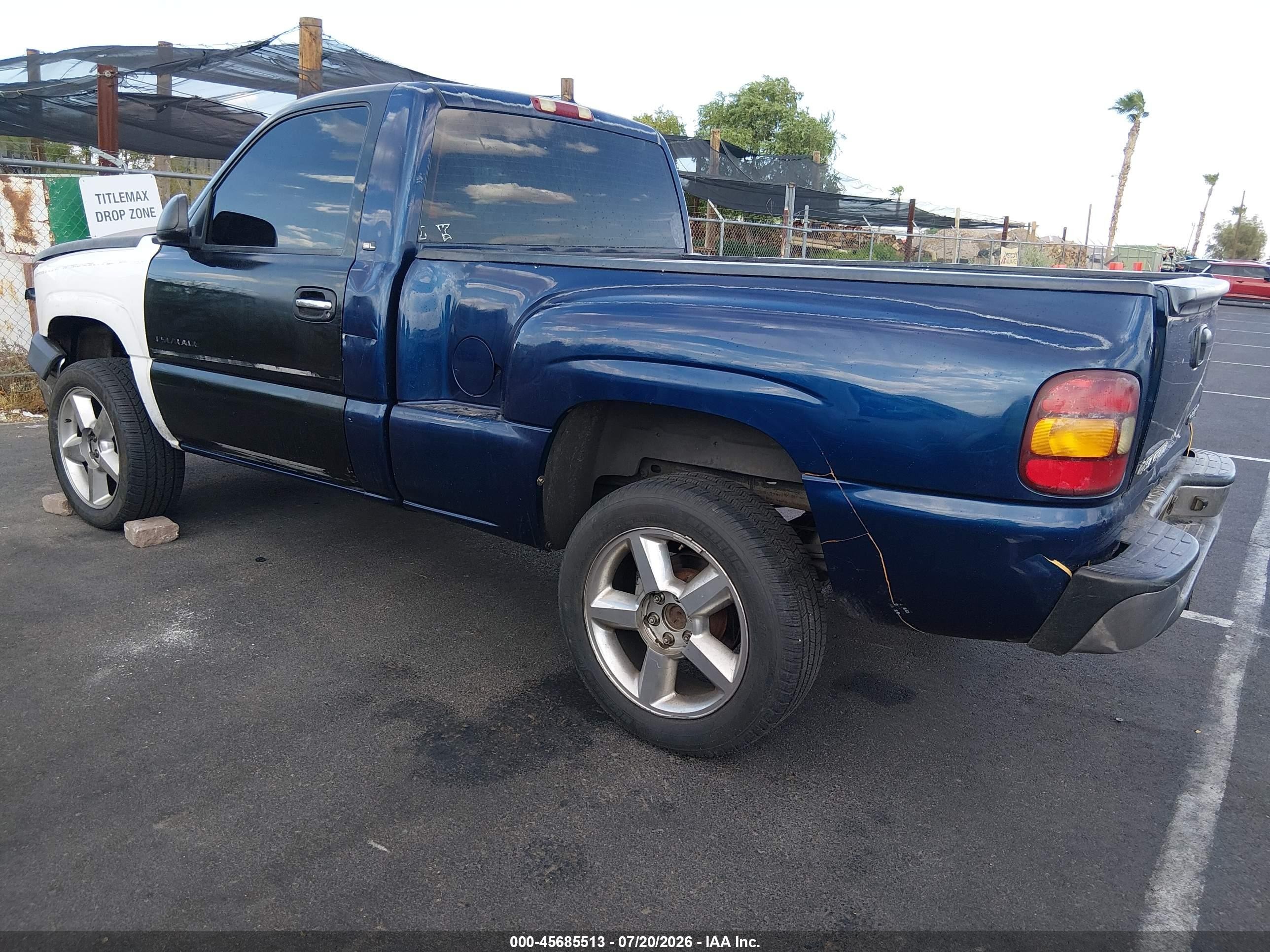 2002 Gmc Sierra 1500 Sl Blue vin: 1GTEC14V92Z232345