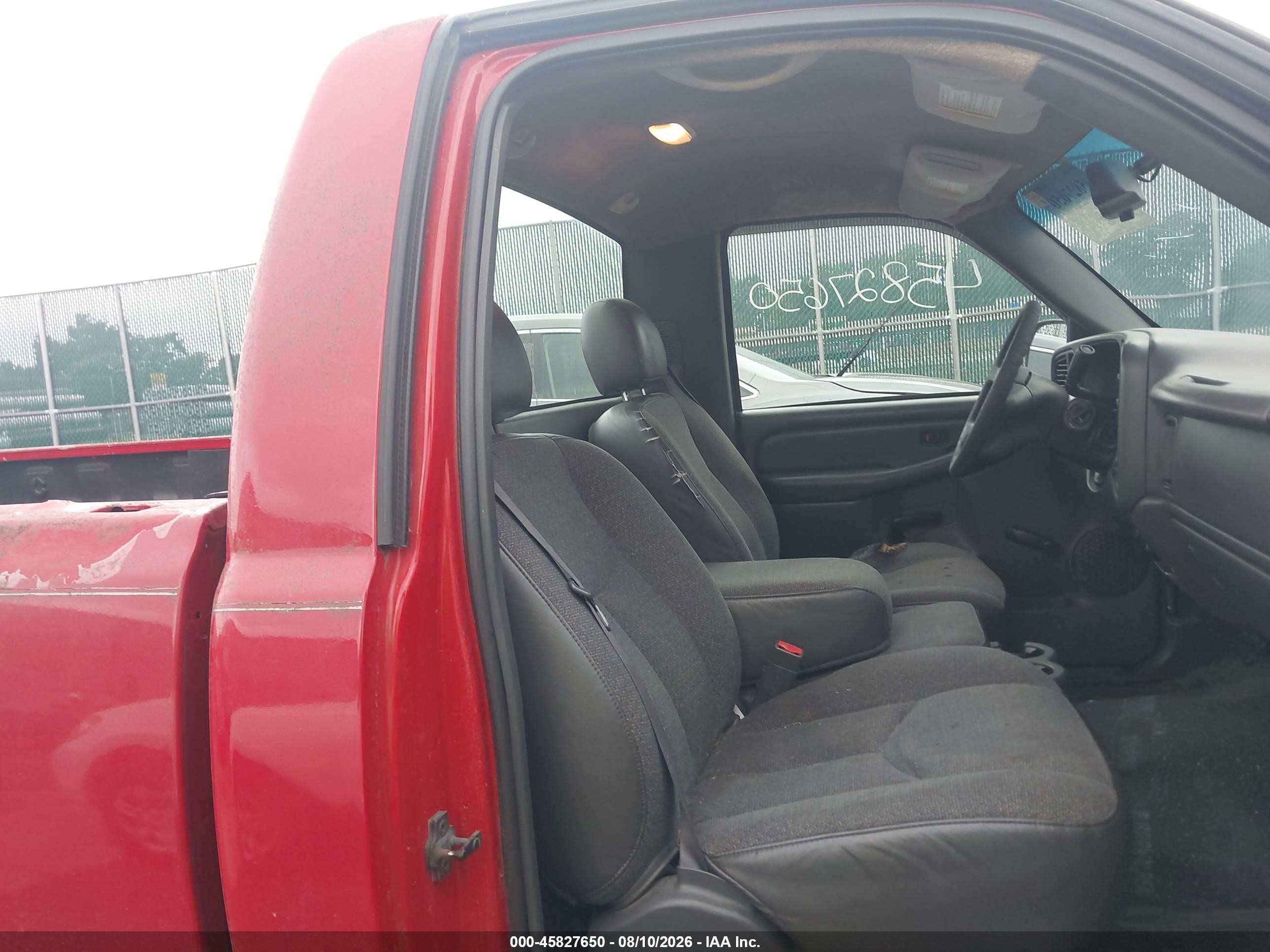 2003 Gmc Sierra 1500 Work Truck Red vin: 1GTEC14V93Z267467