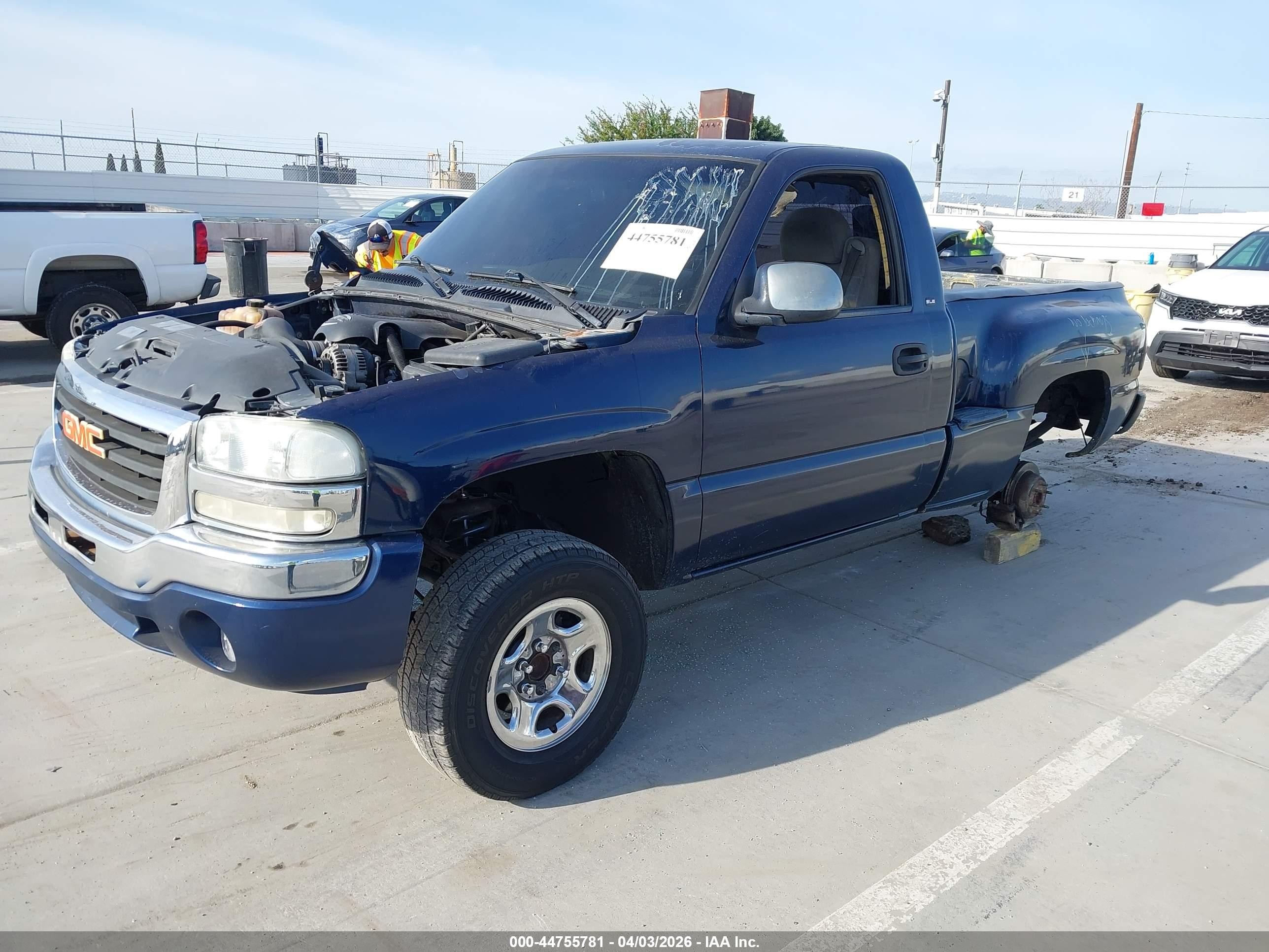 2000 Gmc Sierra 1500 Sle Blue vin: 1GTEC14V9YZ290416