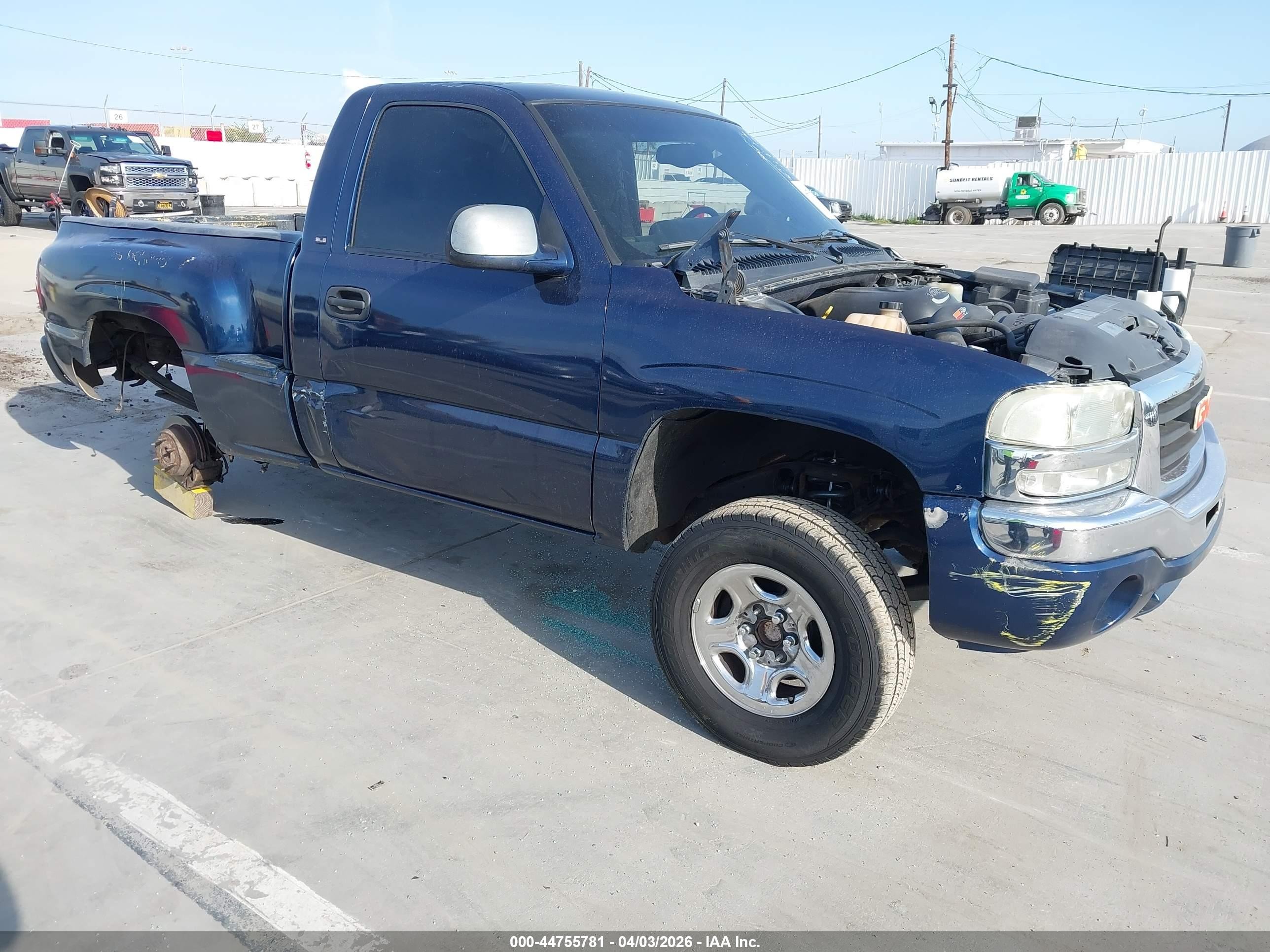2000 Gmc Sierra 1500 Sle Blue vin: 1GTEC14V9YZ290416