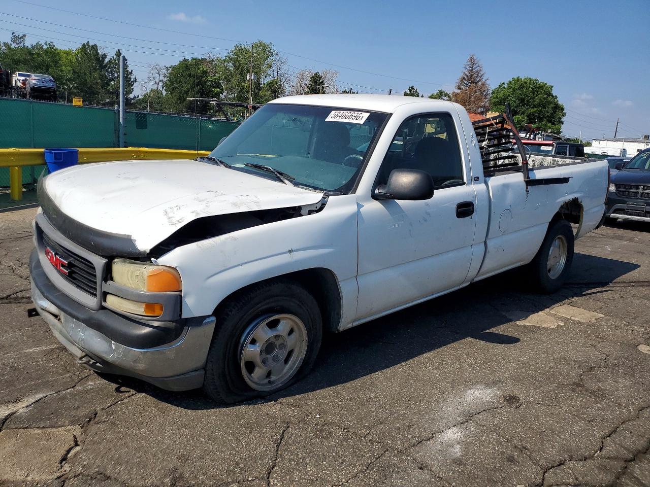 2000 Gmc Sierra 1500 (new) Sl White vin: 1GTEC14VXYZ132232