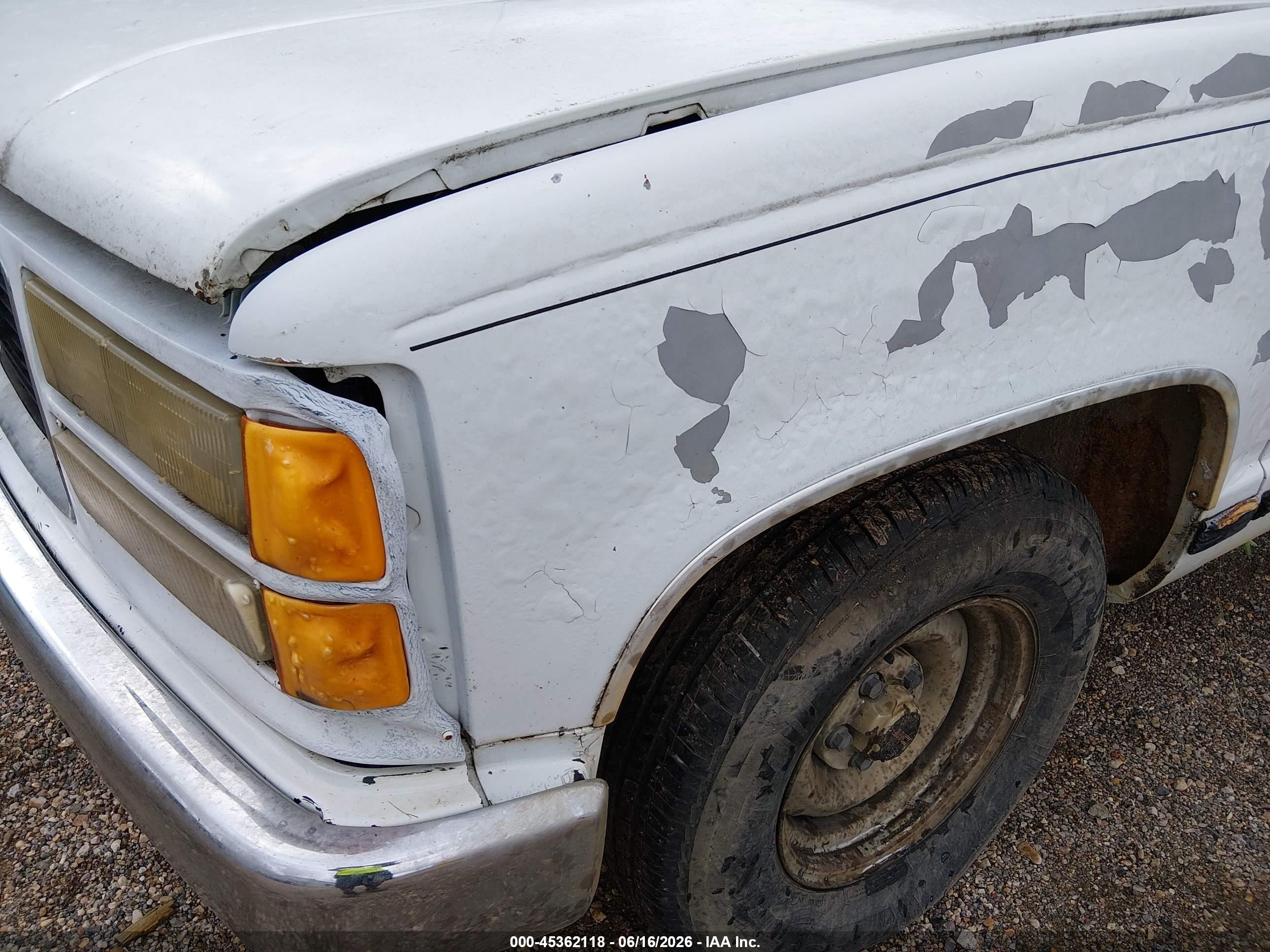 1998 Gmc Sierra 1500 Sl Wideside White vin: 1GTEC14W0WZ549185
