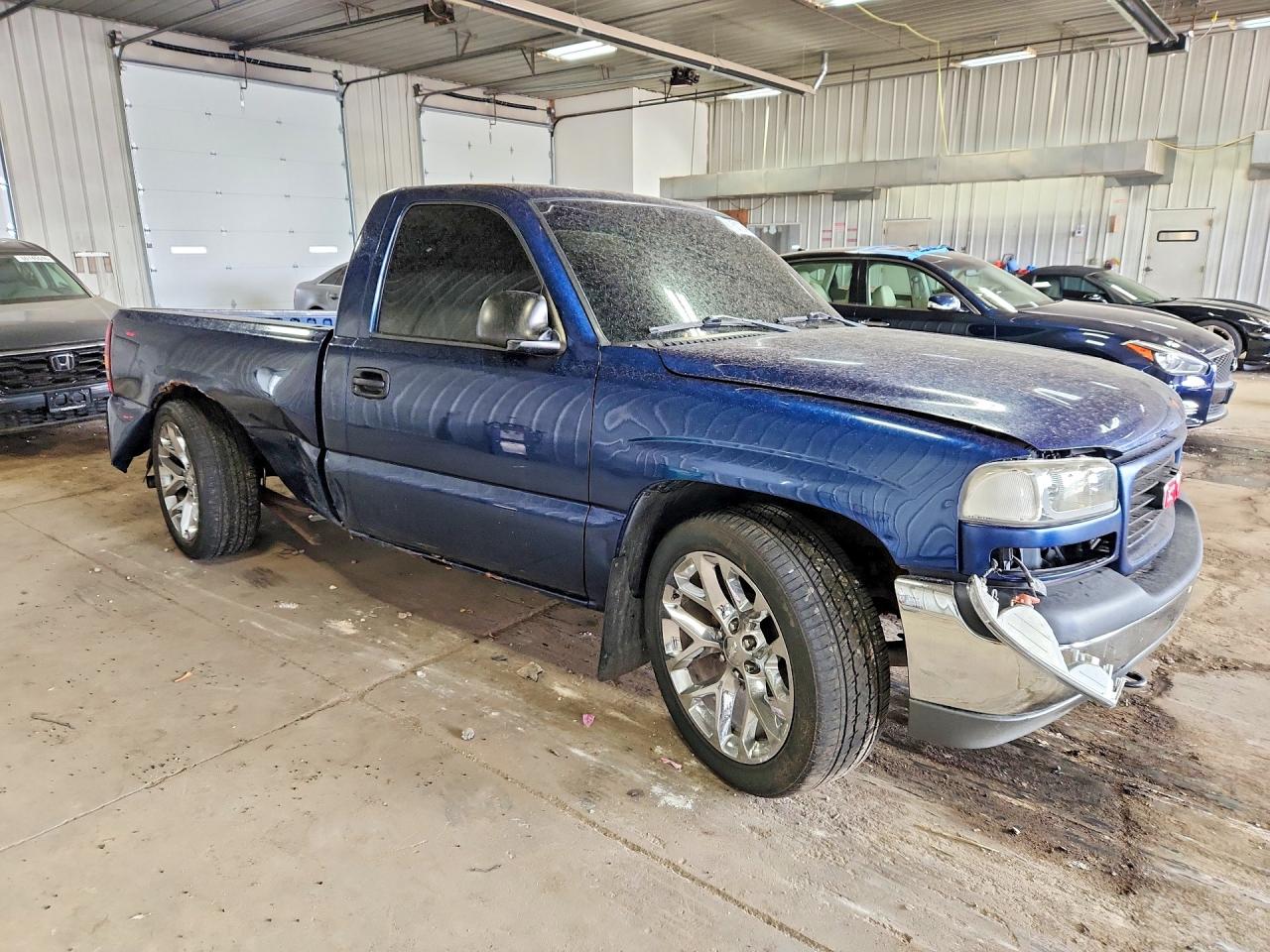2002 Gmc New Sierra C1500 Blue vin: 1GTEC14W22Z140969