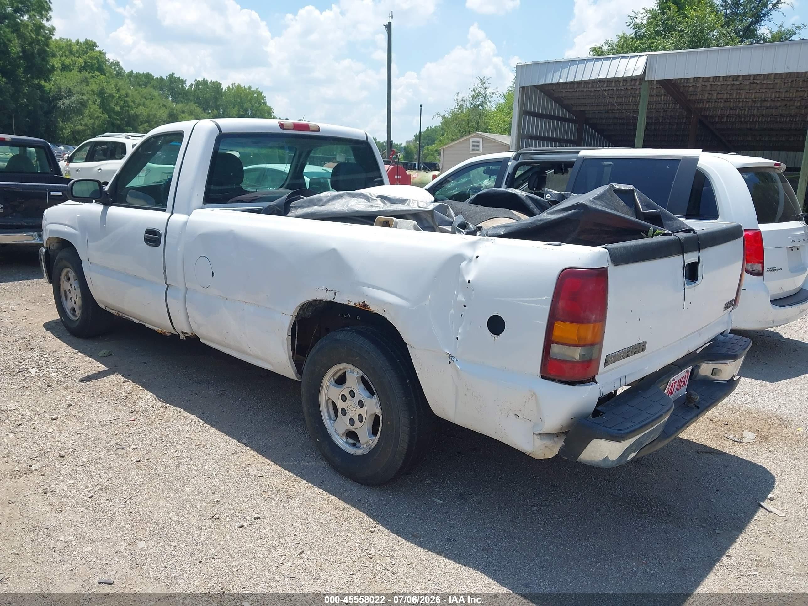 2002 Gmc Sierra 1500 Standard White vin: 1GTEC14W52Z160665