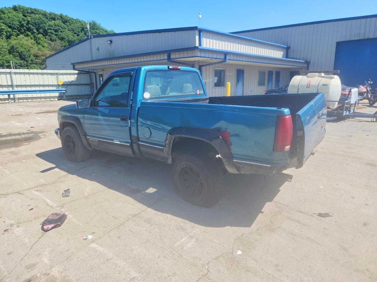 1997 Gmc Sierra C1500 Blue vin: 1GTEC14W5VZ509778
