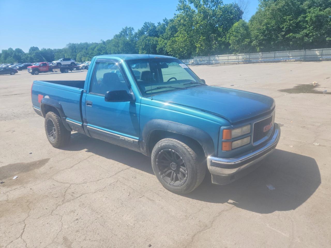 1997 Gmc Sierra C1500 Blue vin: 1GTEC14W5VZ509778