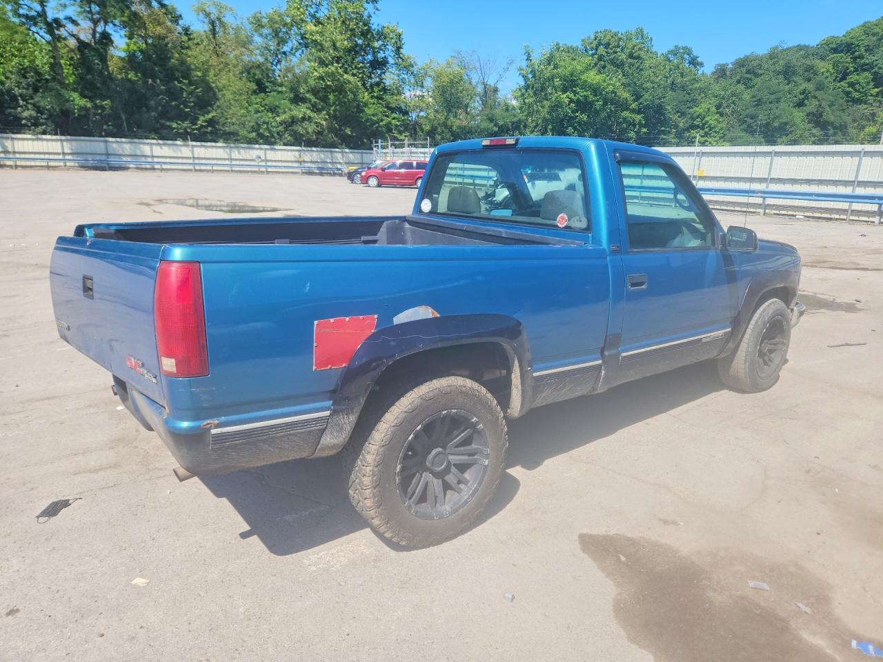 1997 Gmc Sierra C1500 Blue vin: 1GTEC14W5VZ509778