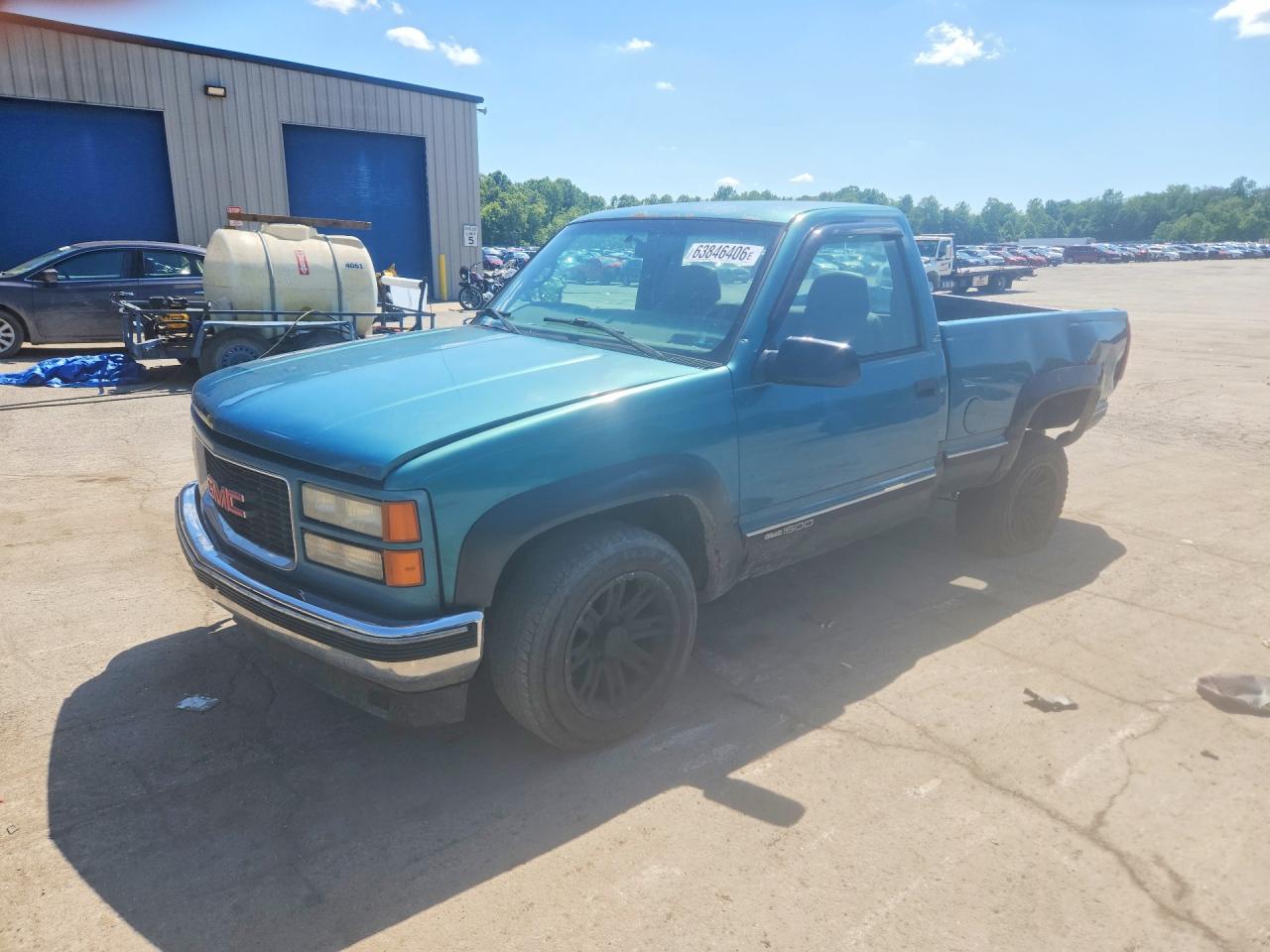 1997 Gmc Sierra C1500 Blue vin: 1GTEC14W5VZ509778