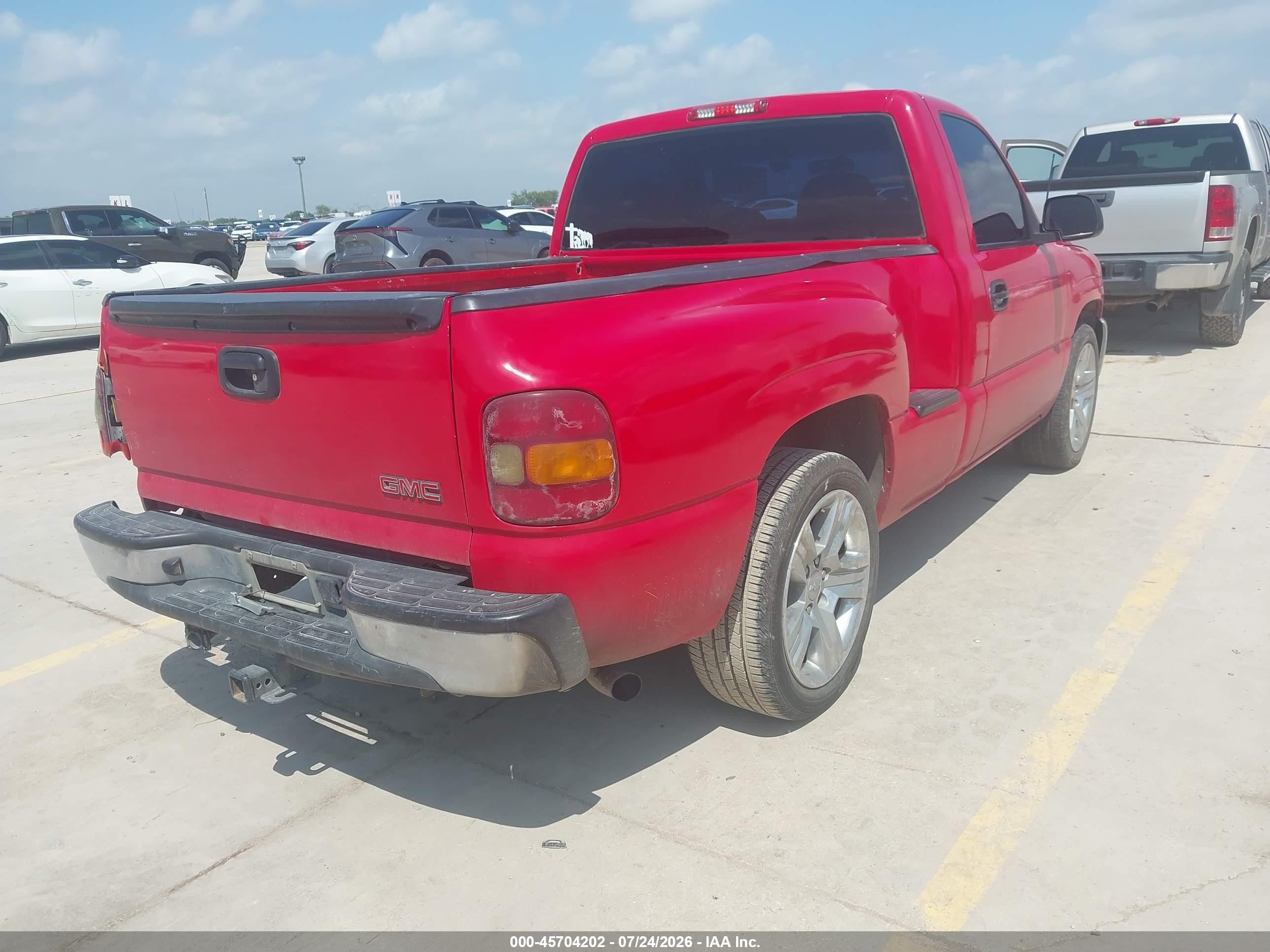 2001 Gmc Sierra 1500 Sl Красный vin: 1GTEC14W81Z181251