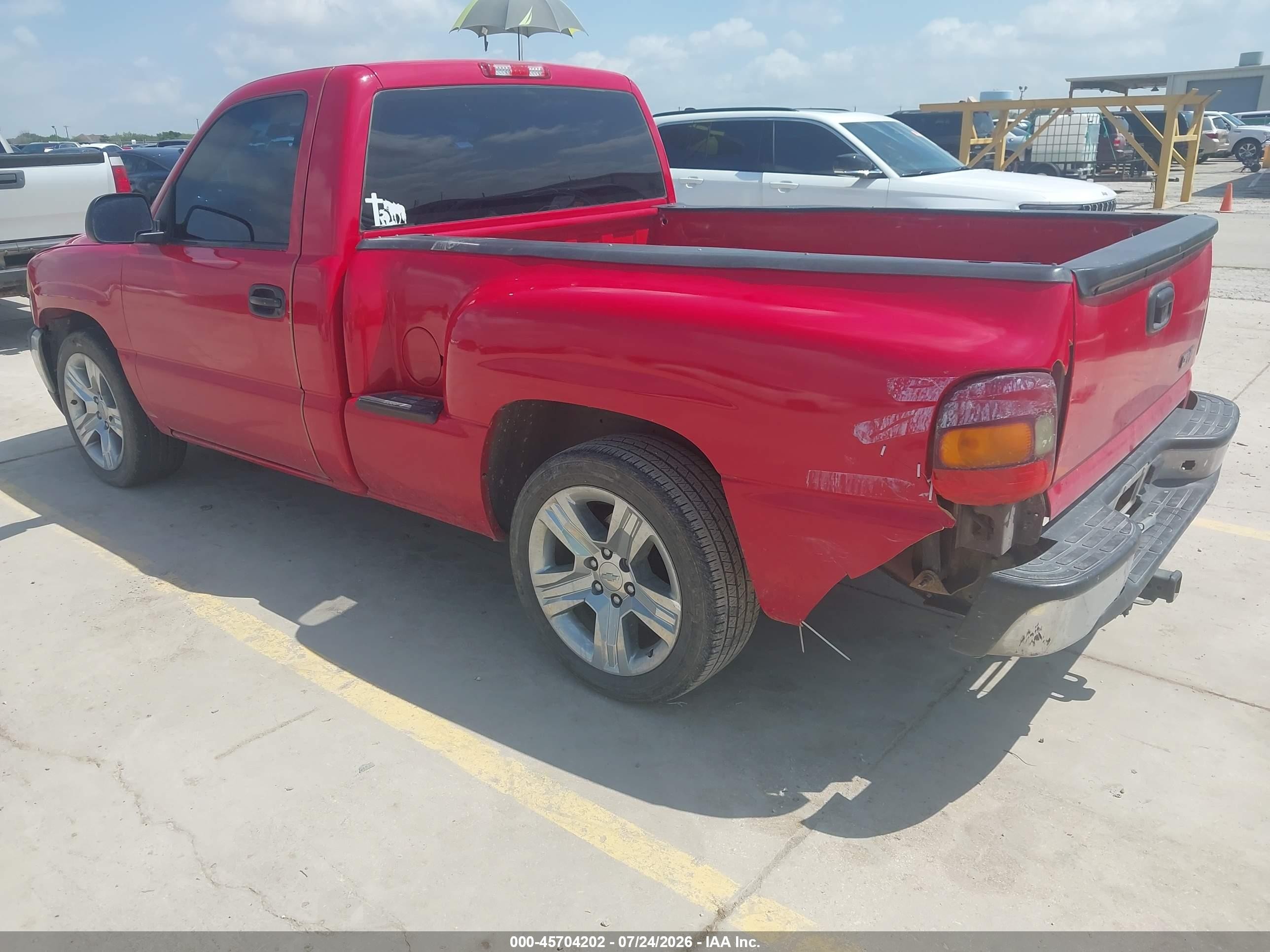 2001 Gmc Sierra 1500 Sl Красный vin: 1GTEC14W81Z181251