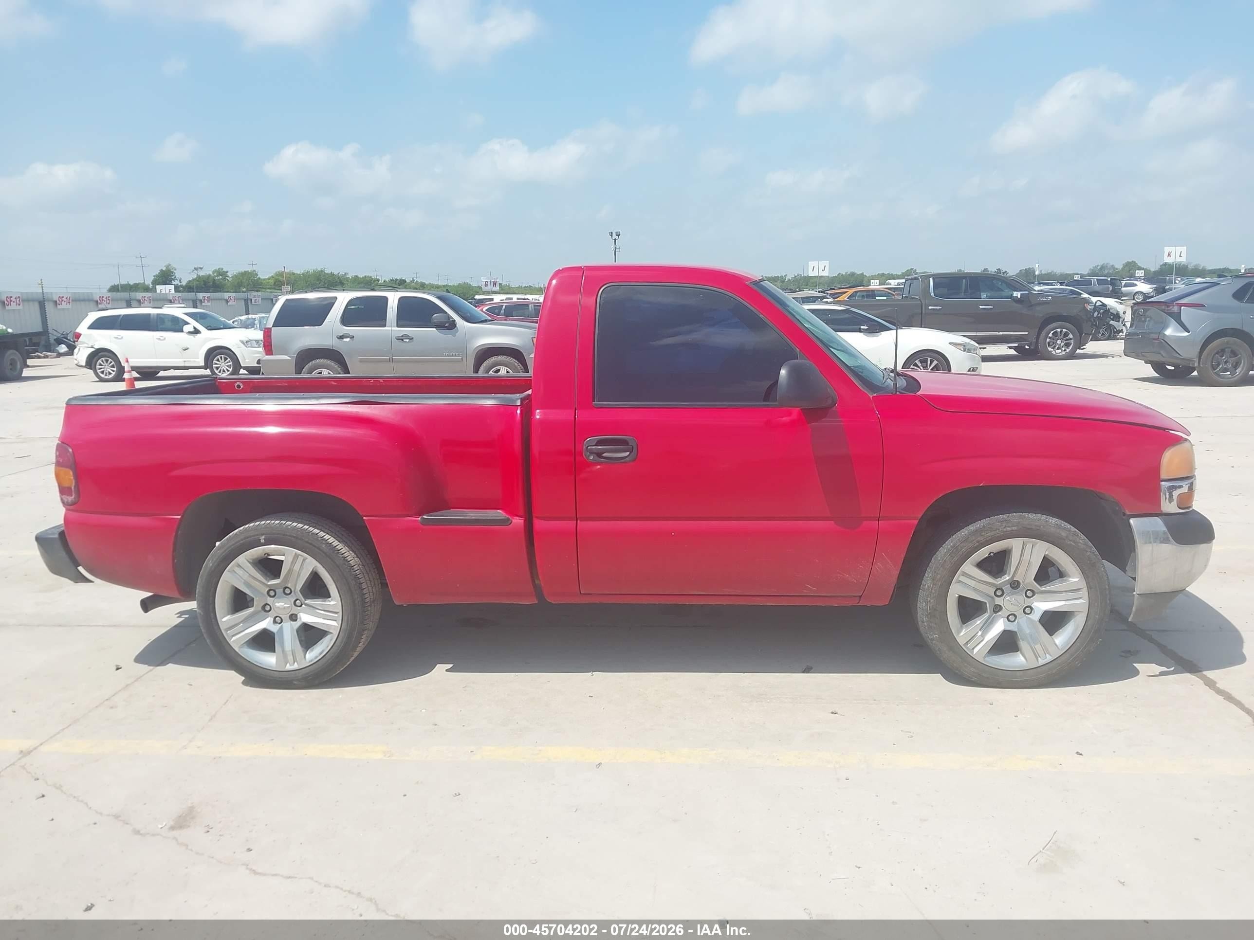 2001 Gmc Sierra 1500 Sl Красный vin: 1GTEC14W81Z181251