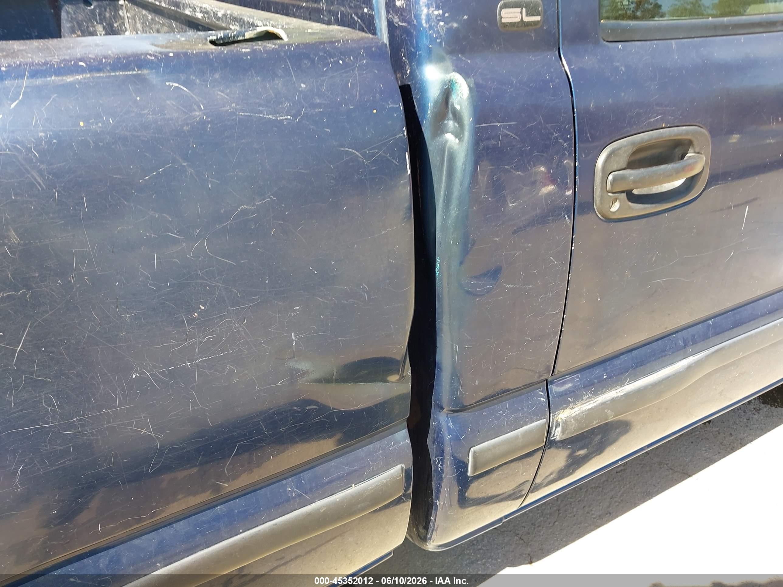 2000 Gmc Sierra 1500 Sl Blue vin: 1GTEC14W8YZ132853