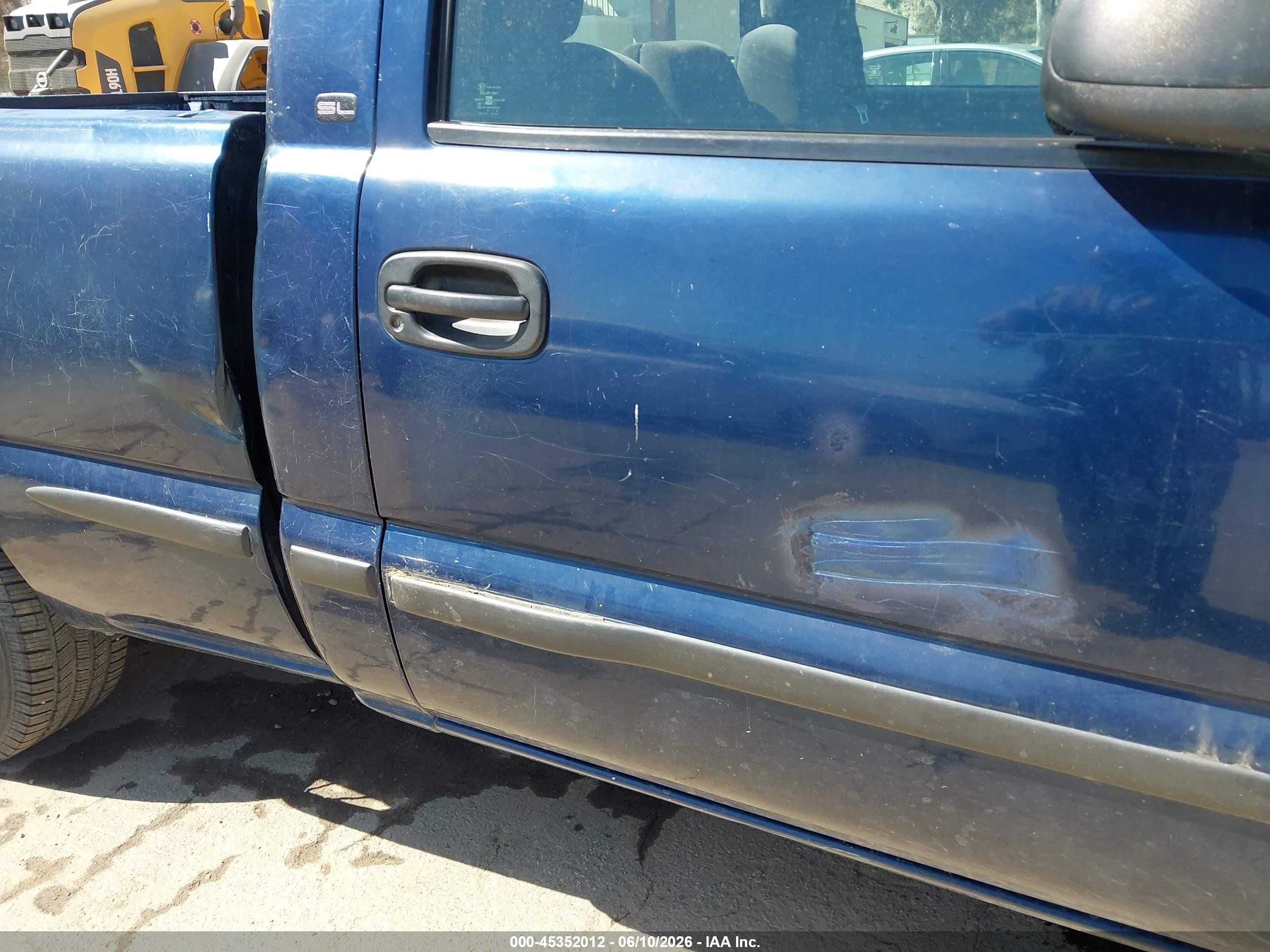 2000 Gmc Sierra 1500 Sl Blue vin: 1GTEC14W8YZ132853