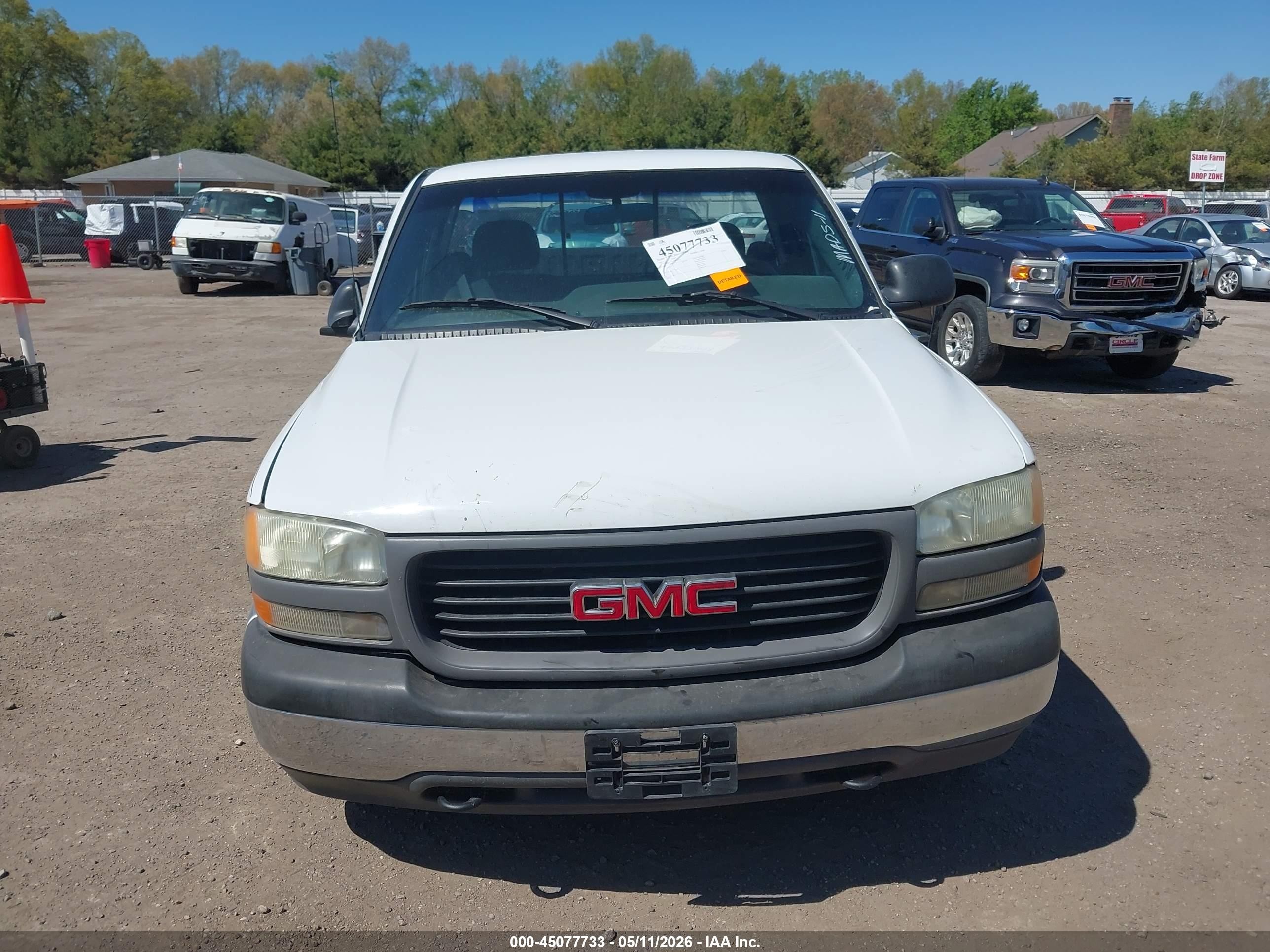 2000 Gmc Sierra 1500 Sl White vin: 1GTEC14W9YZ154621