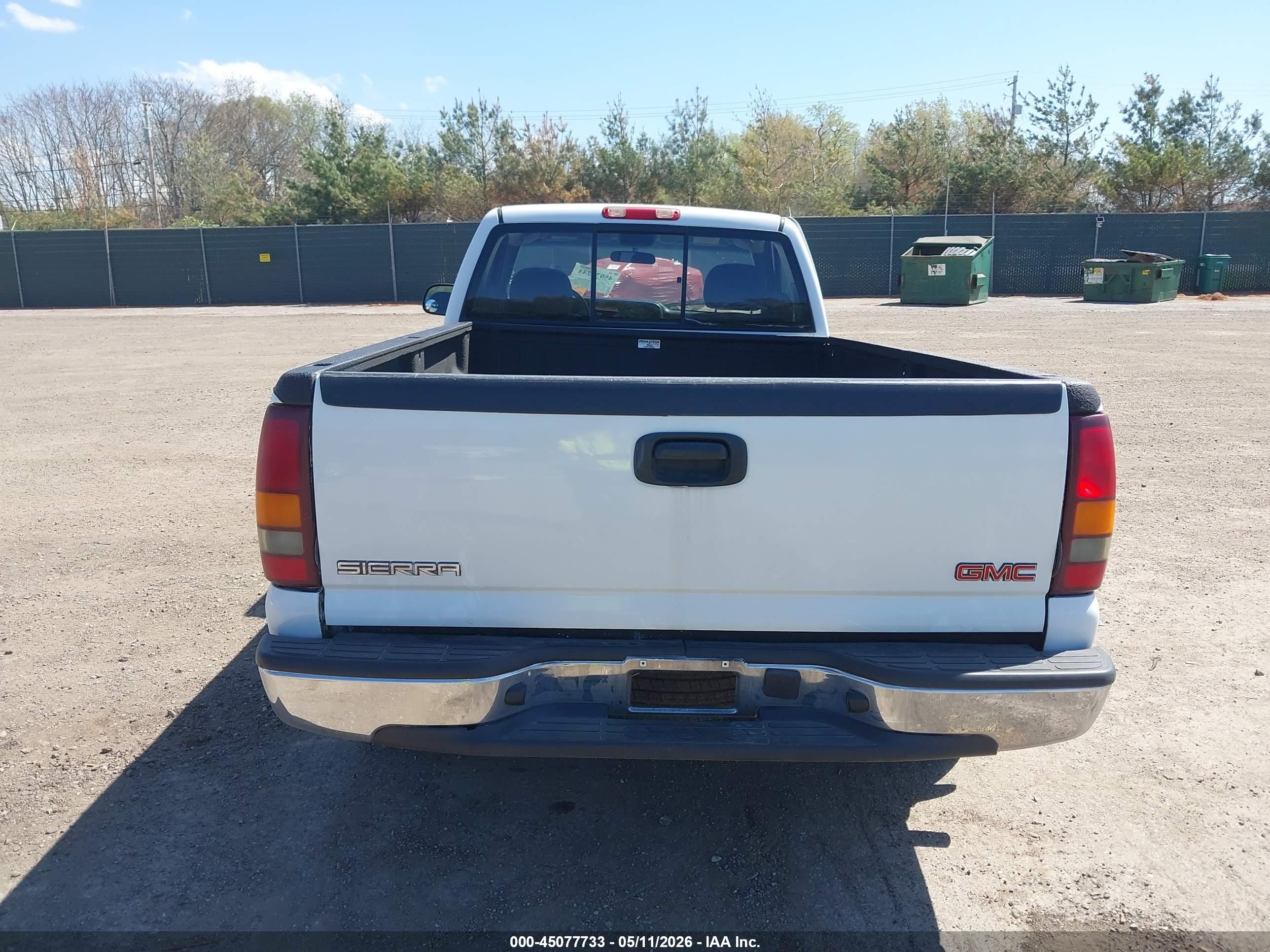 2000 Gmc Sierra 1500 Sl White vin: 1GTEC14W9YZ154621