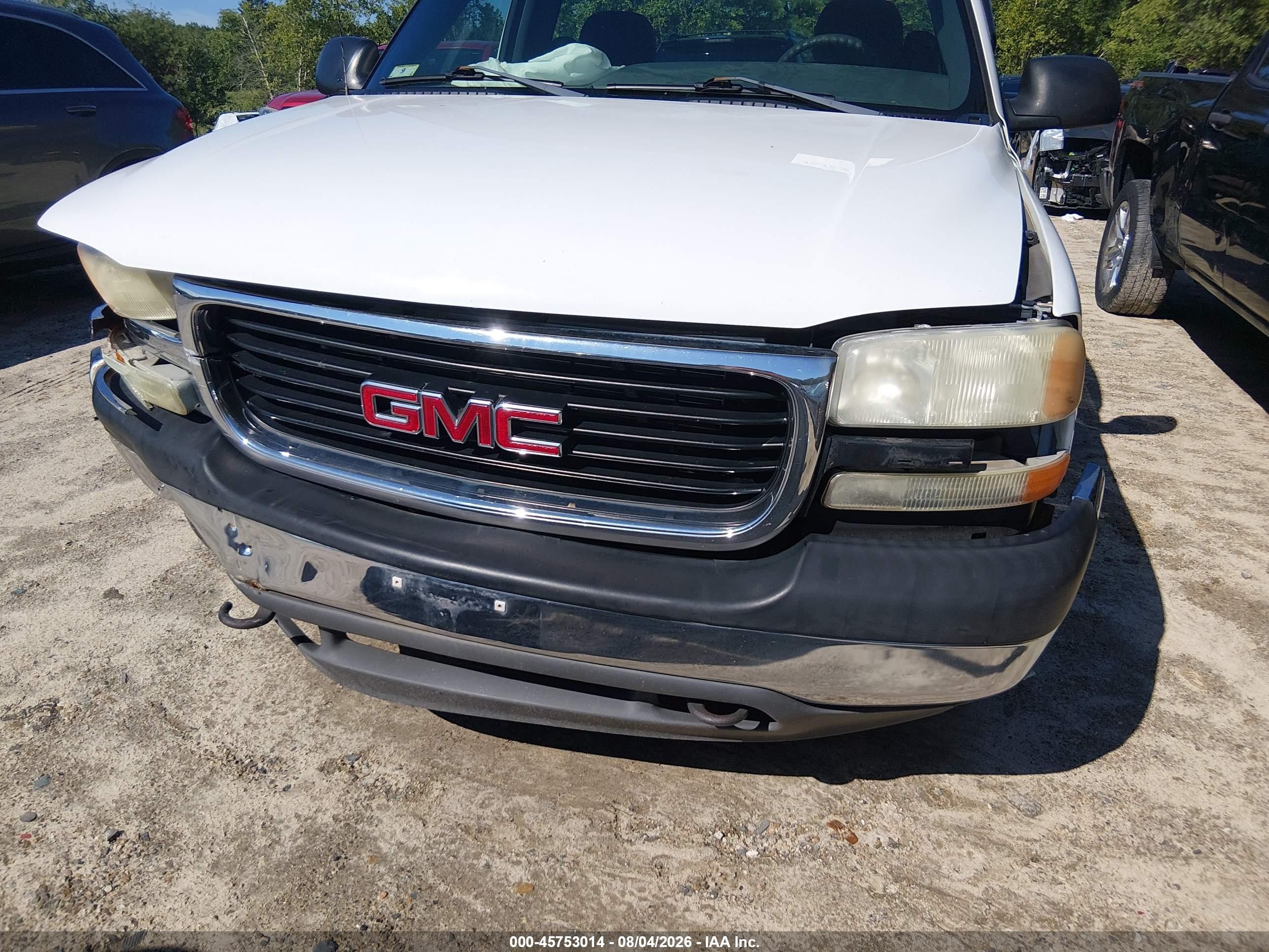 2001 Gmc Sierra 1500 Sl Белый vin: 1GTEC14WX1Z244494