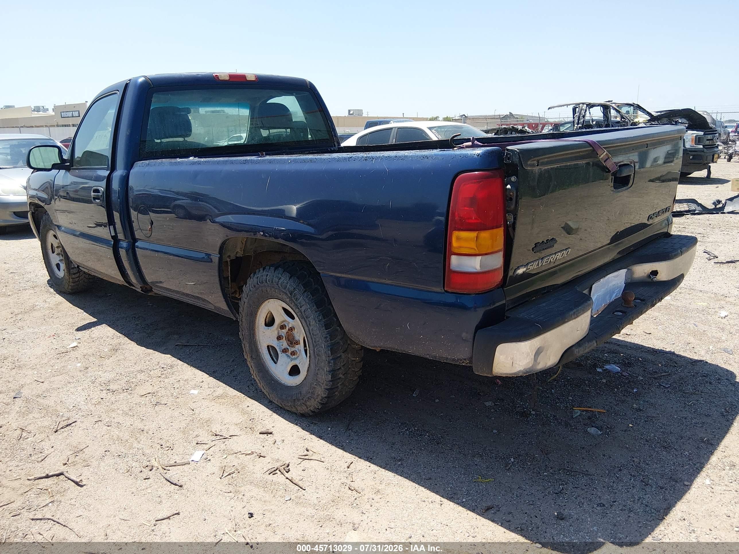 2002 Gmc New Sierra C1500 Синий vin: 1GTEC14WX2Z227695