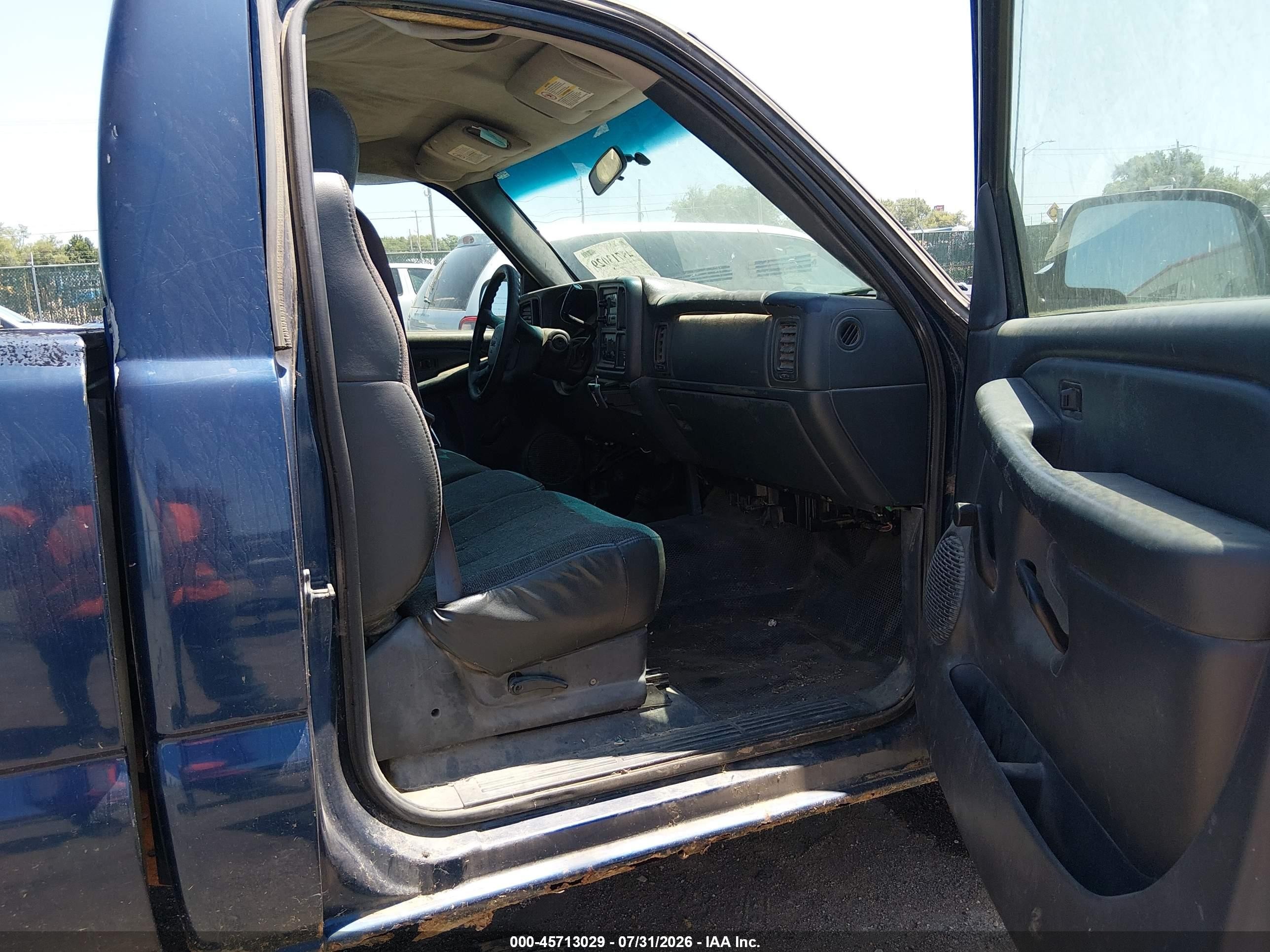 2002 Gmc New Sierra C1500 Синий vin: 1GTEC14WX2Z227695