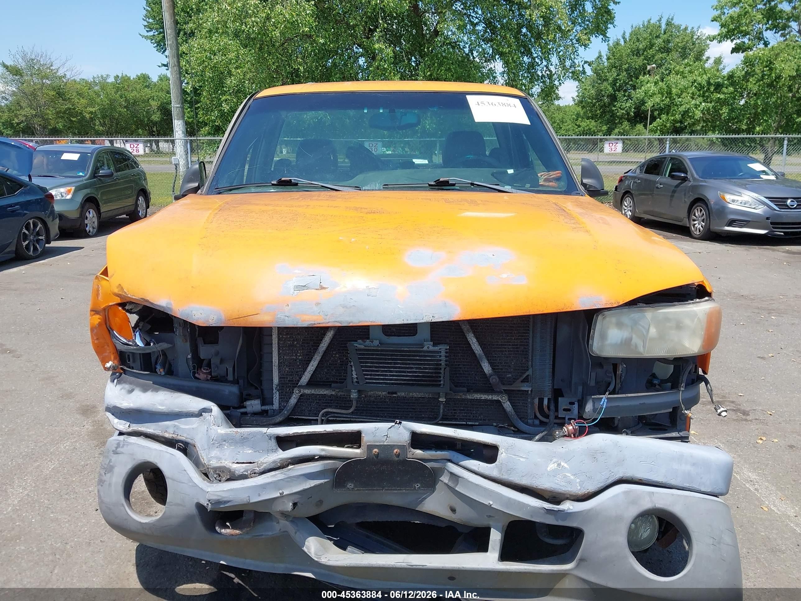 2003 Gmc Sierra 1500 Work Truck Orange vin: 1GTEC14X03Z234648
